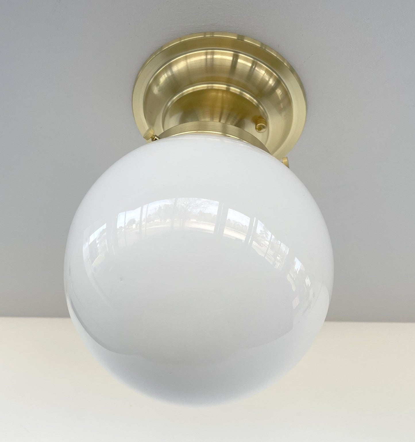 BRASS Modern Ceiling Light Schoolhouse Flush Mount