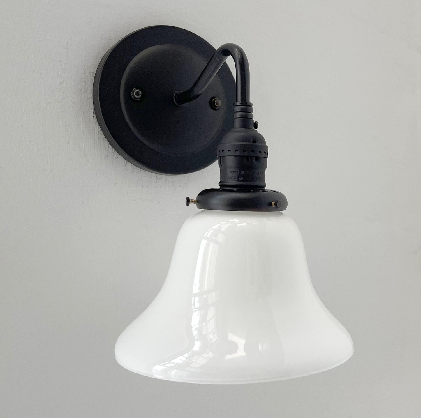 Antique 1930's Milk Glass Wall SCONCE Lighting