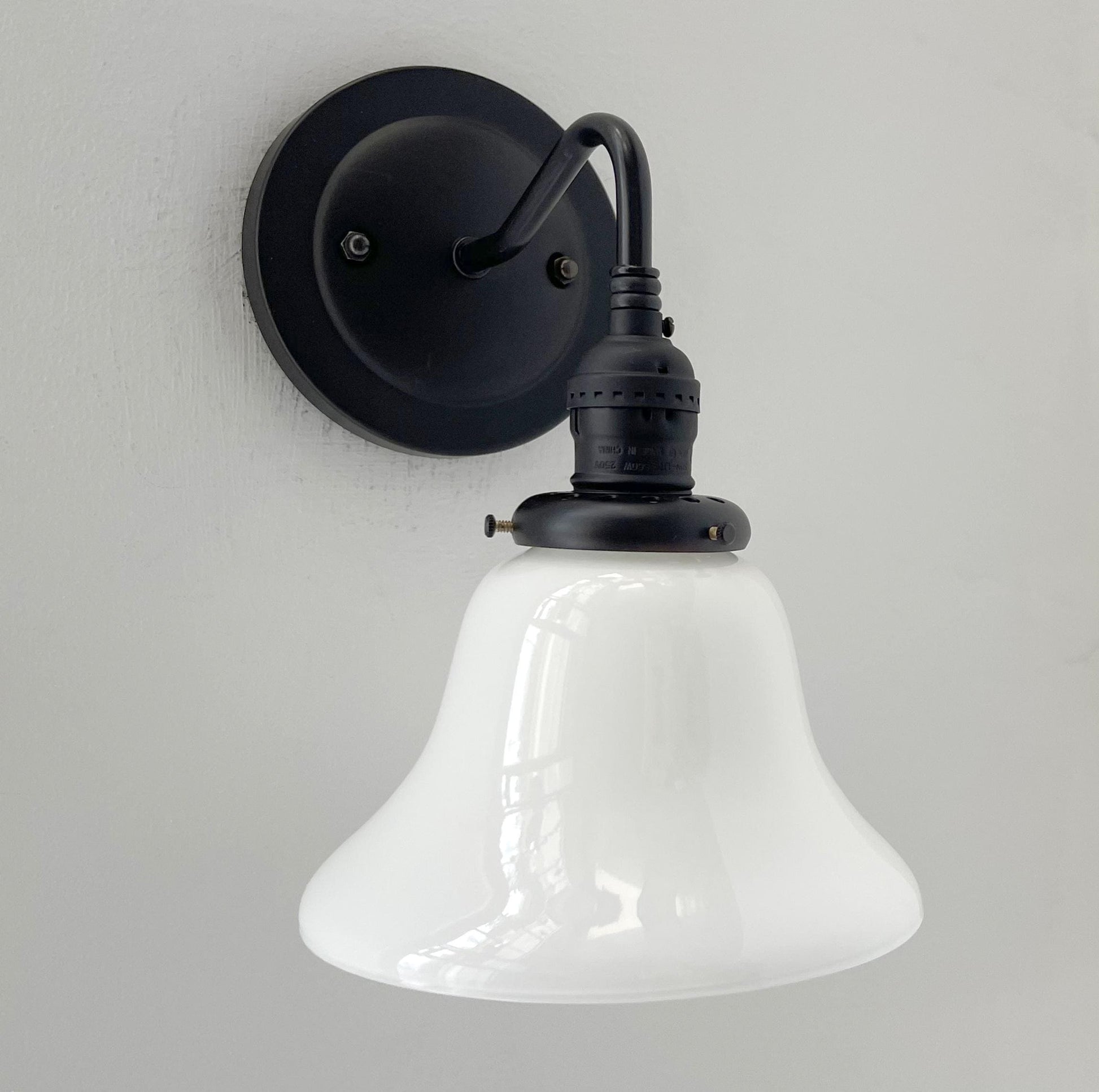 Antique 1930's Milk Glass Wall SCONCE Lighting