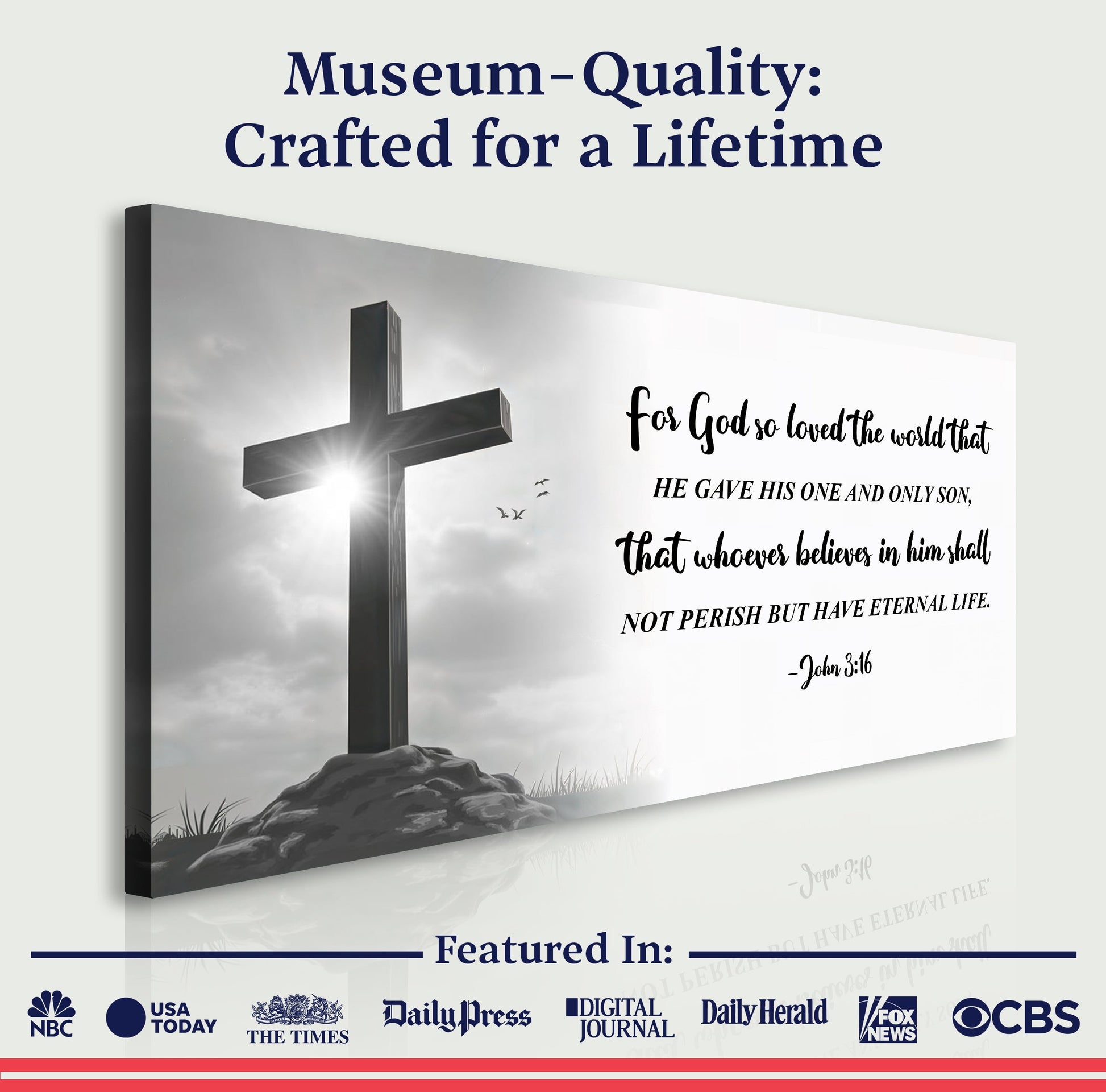 John 3:16: For God So Loved The World Faith Sign VI