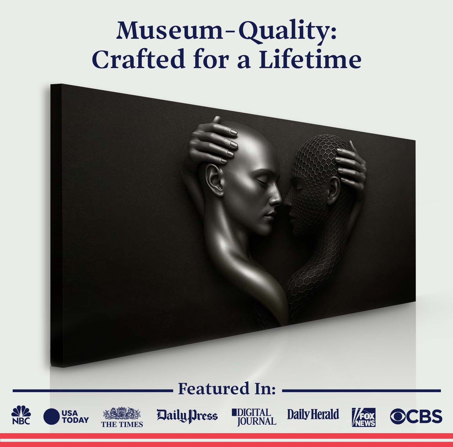 Eternal Love Figure Abstract Wall Art III