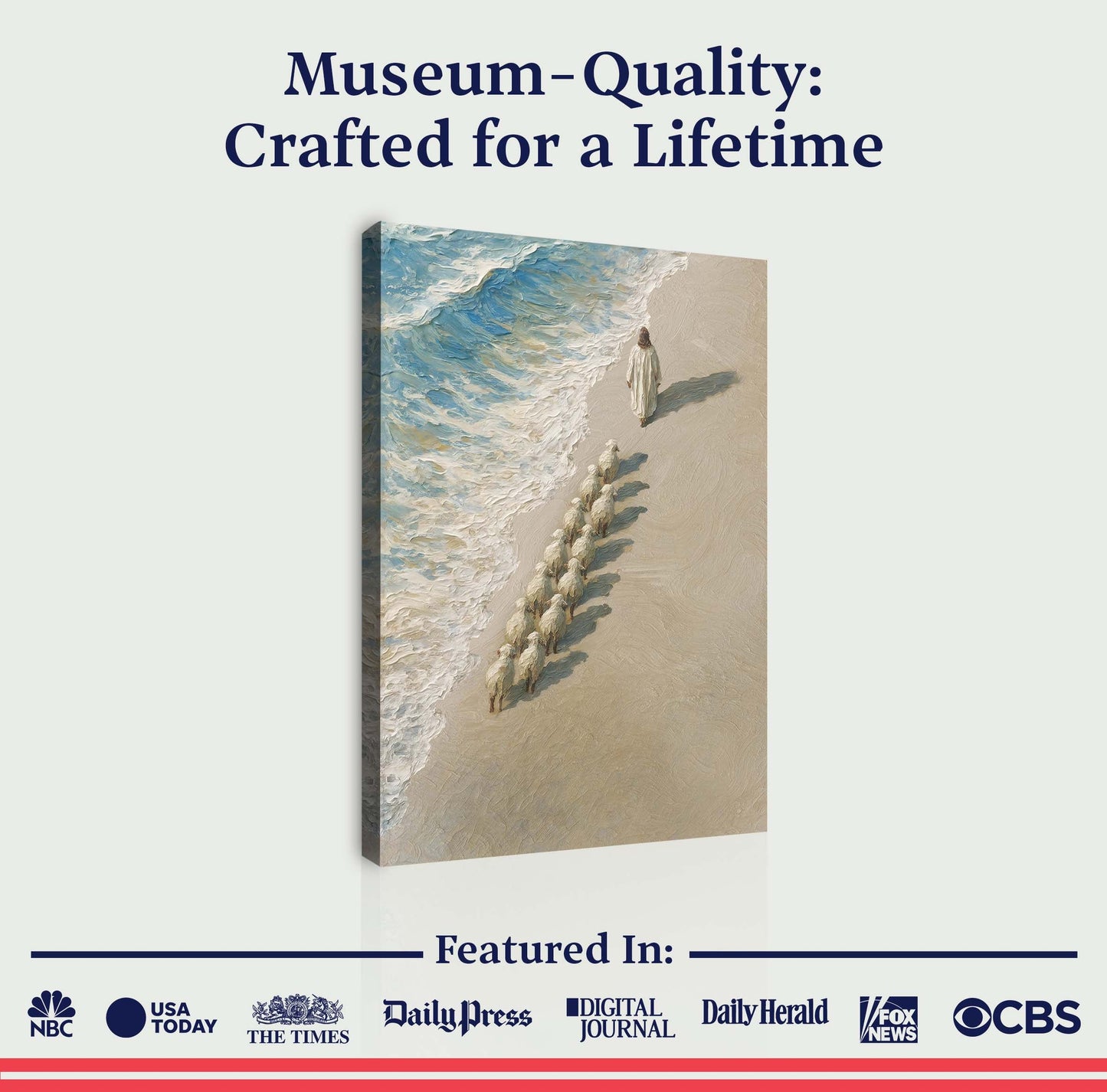 The Shepherd Leads Faith Wall Art