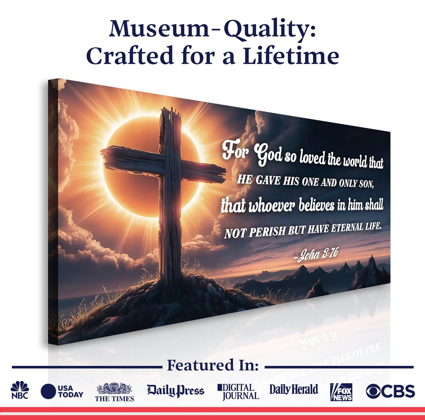 John 3:16: For God So Loved The World Faith Sign VII