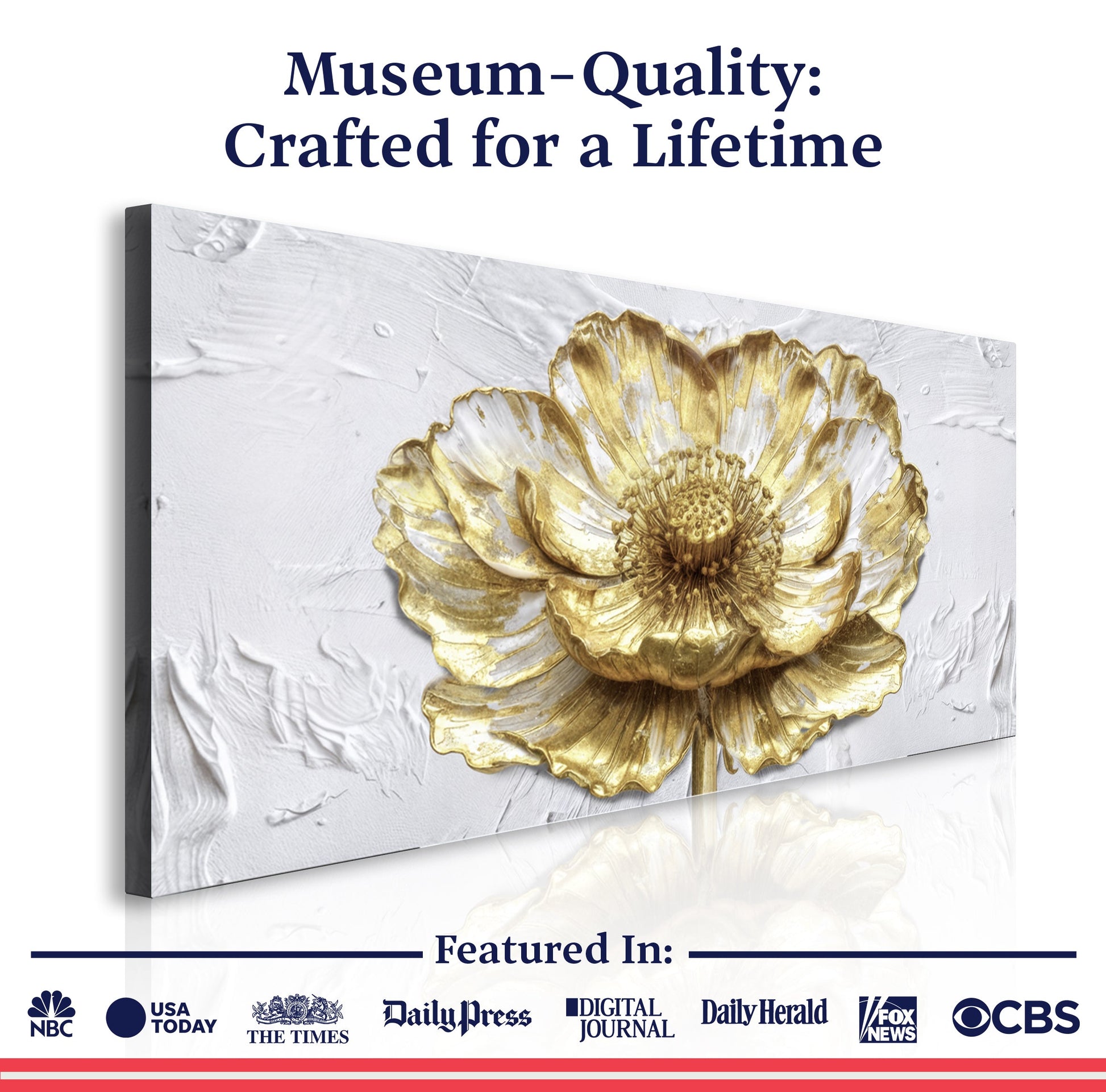 Golden Dandelion Minimalist Abstract Wall Art V