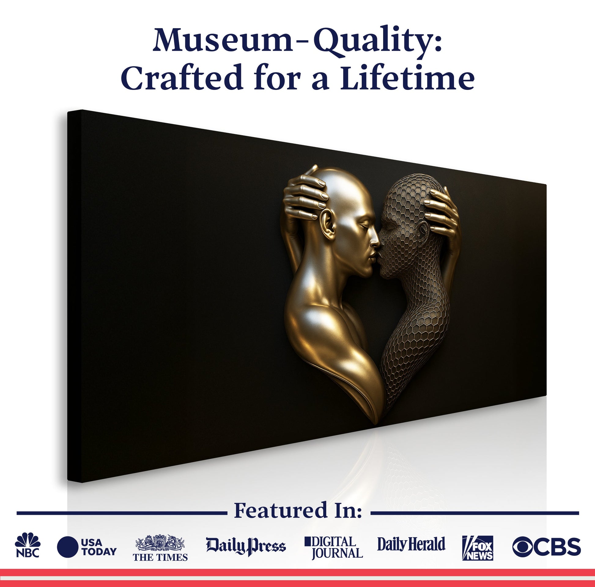 Eternal Love Figure Abstract Wall Art V