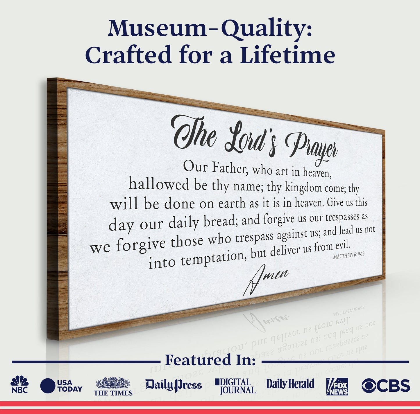 The Lord's Prayer Faith Sign II