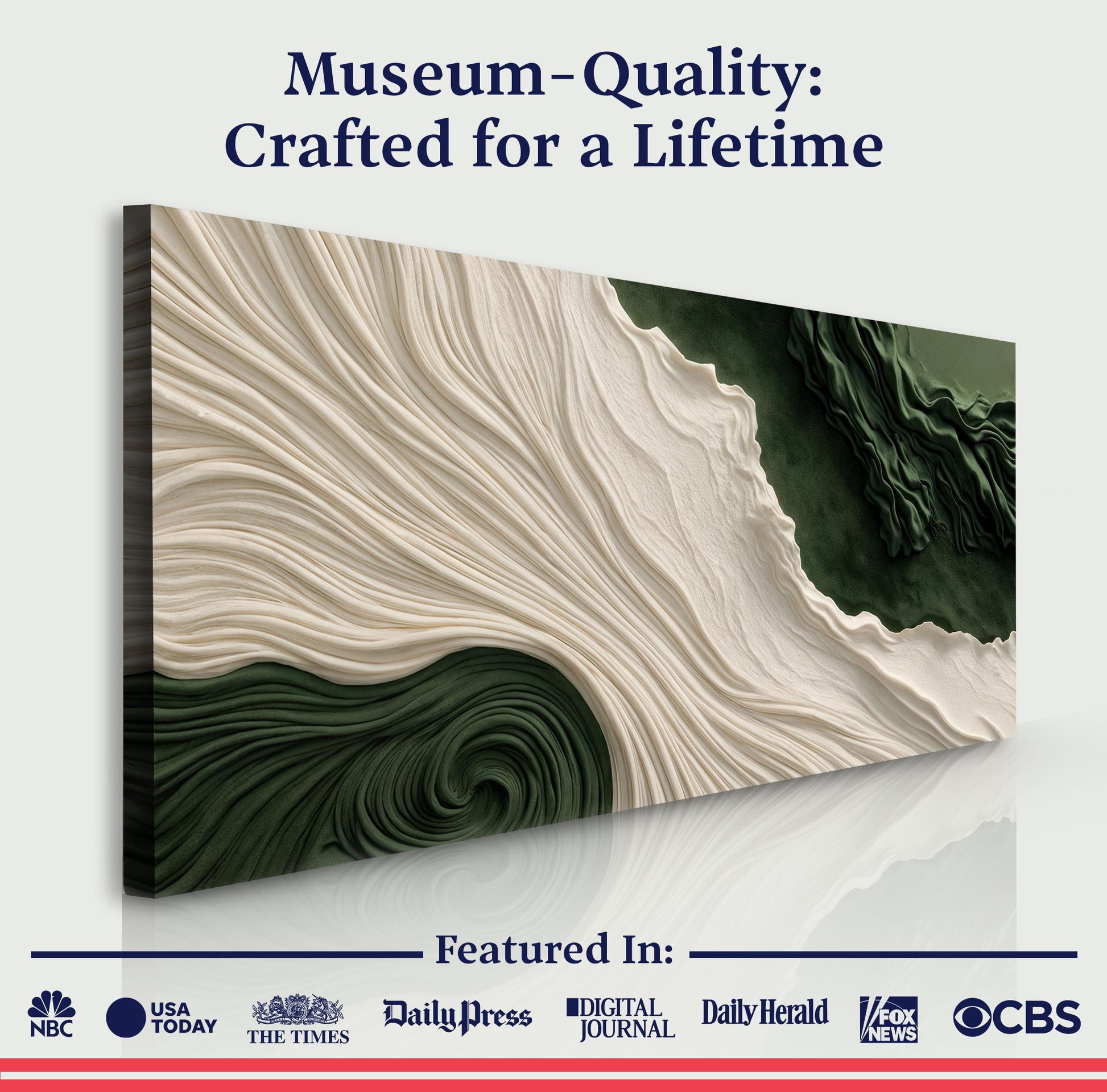 Green Rivers Abstract Wall Art XI