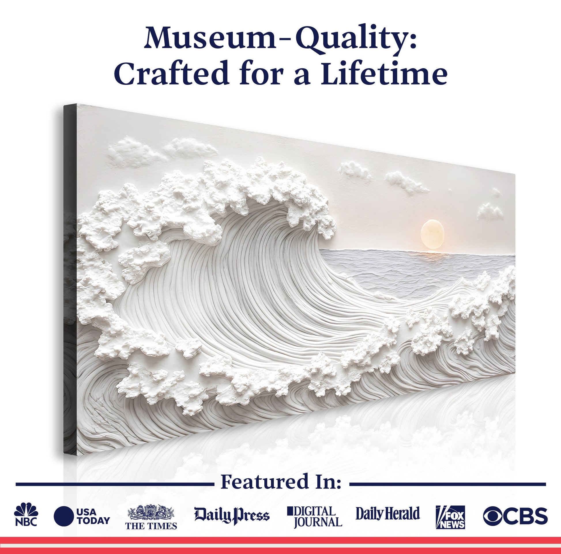 Ocean Waves Abstract Wall Art