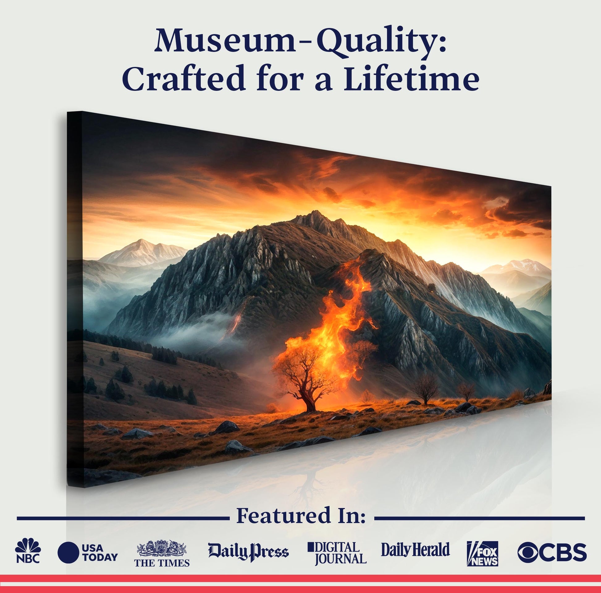 Burning Bush - Faith Wall Art XIII