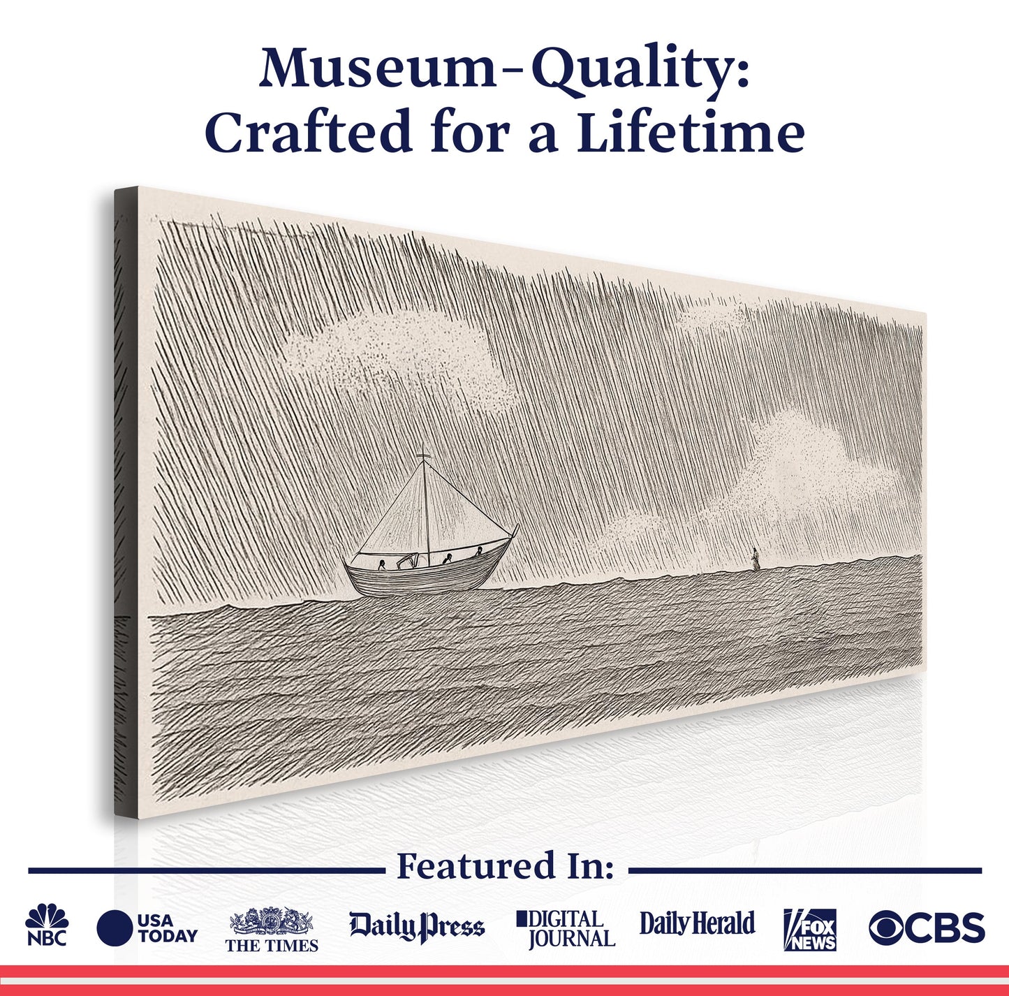 Jesus Walking On Water Faith Wall Art II