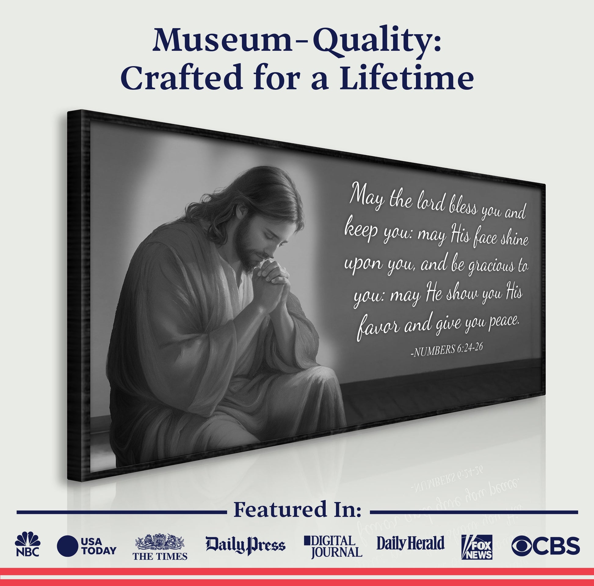 Numbers 6:24-26 - May The Lord Bless You Faith Sign III