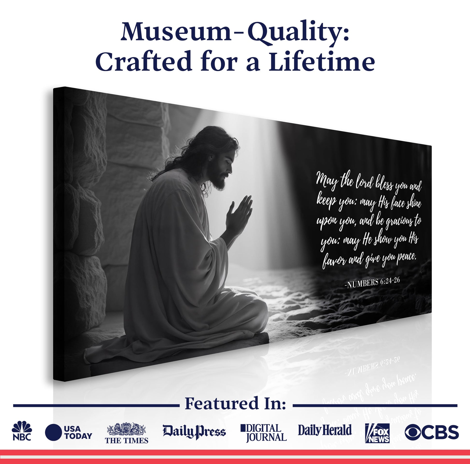 Numbers 6:24-26 - May The Lord Bless You Faith Sign