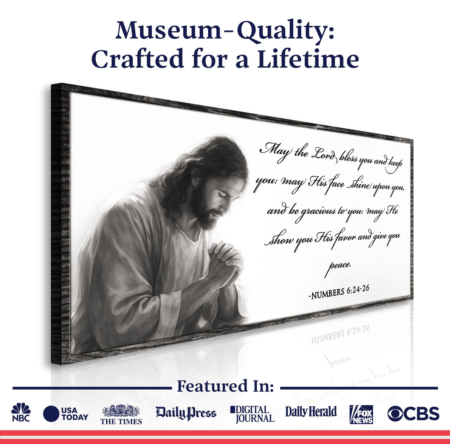 Numbers 6:24-26 - May The Lord Bless You Faith Sign IV