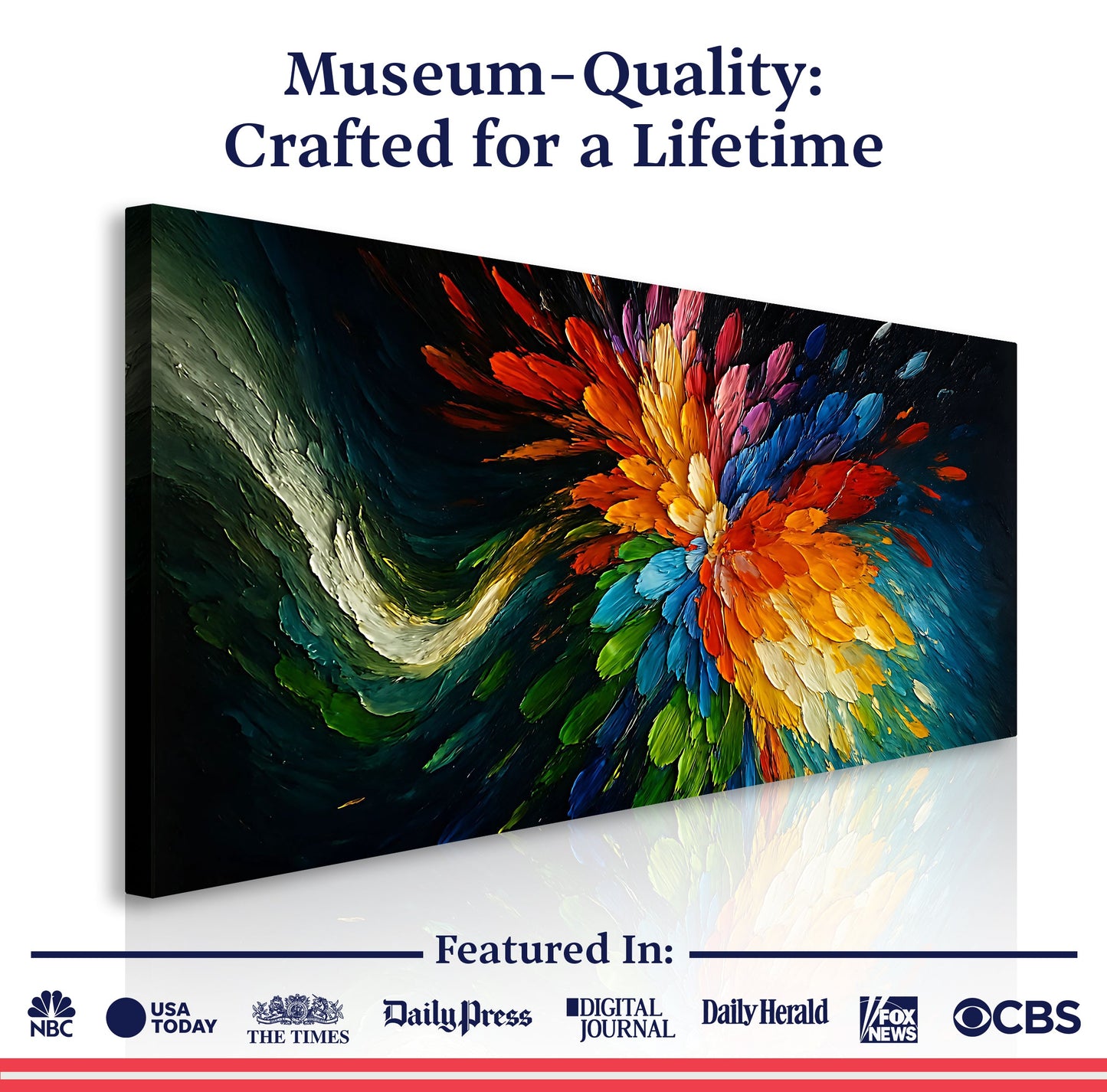 Cosmic Burst Impasto Wall Art