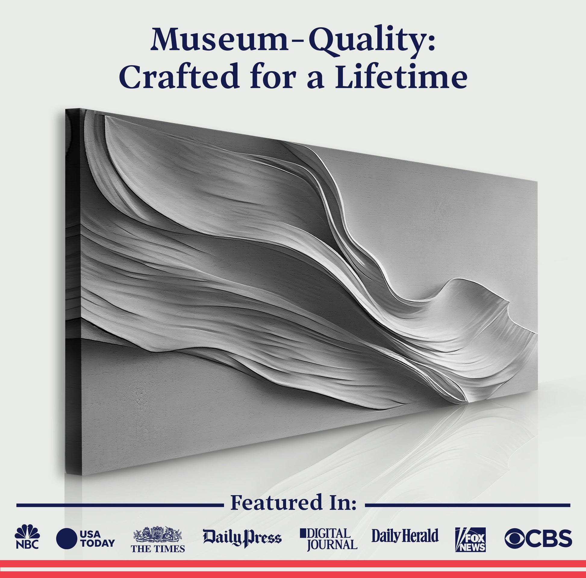 Stormy Gray Minimalist Wall Art