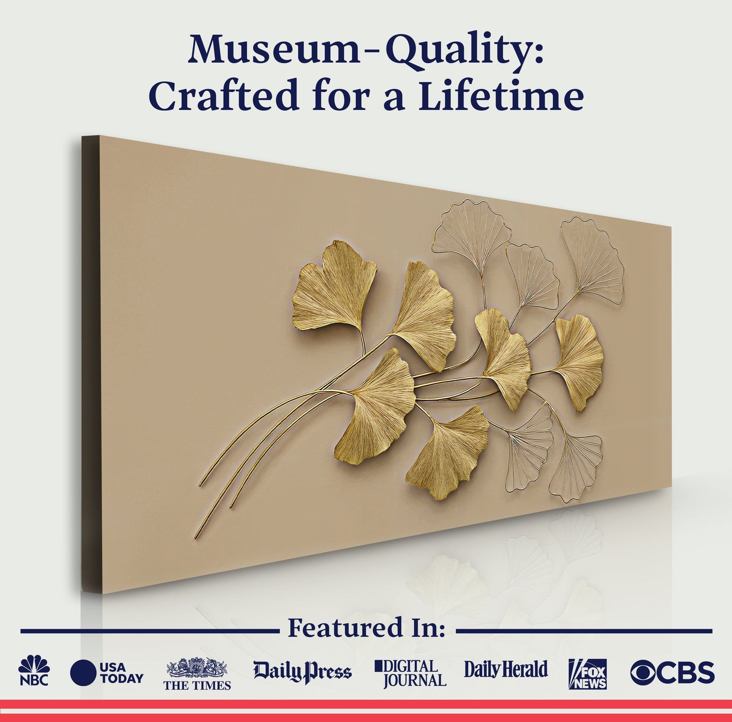 Golden Botanical Wall Art