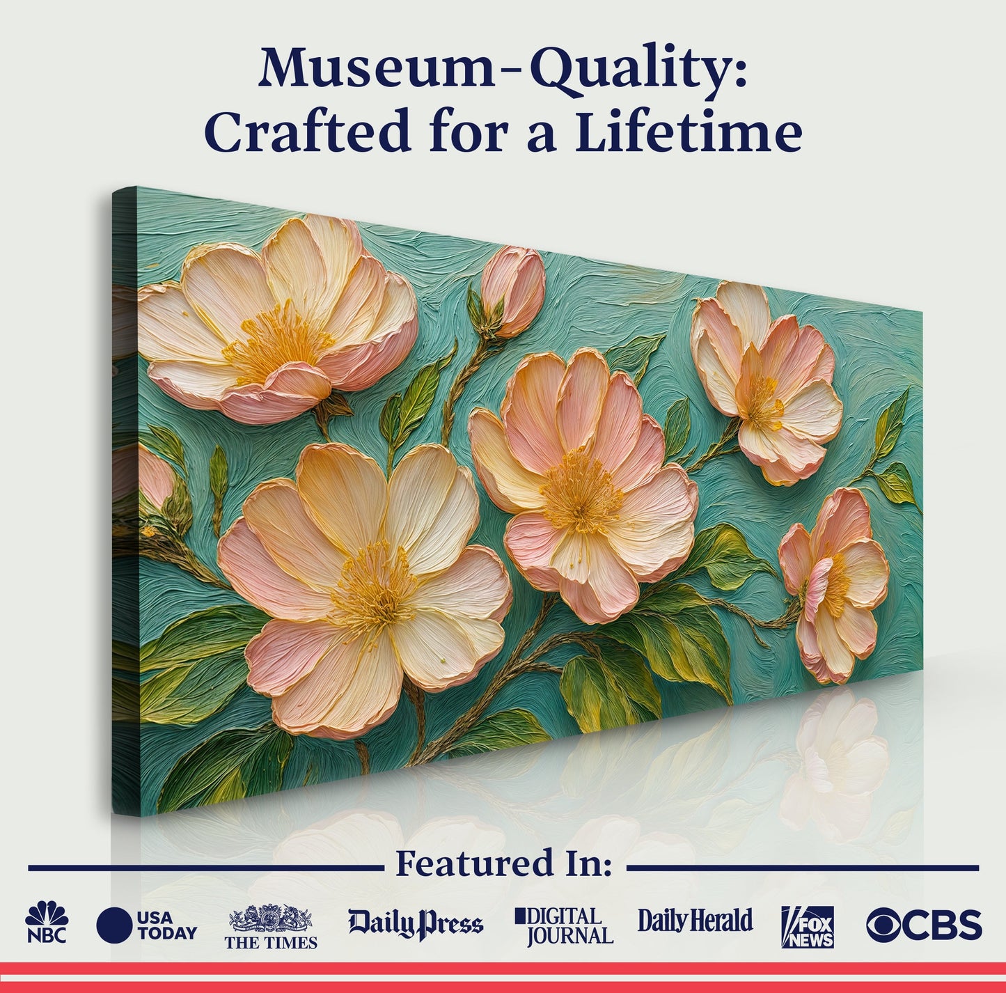 Blossoms Serenade Impasto Wall Art