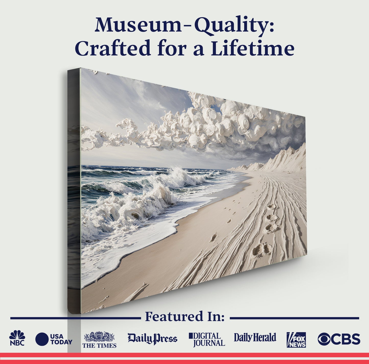 Footprints in the Sand Wall Art