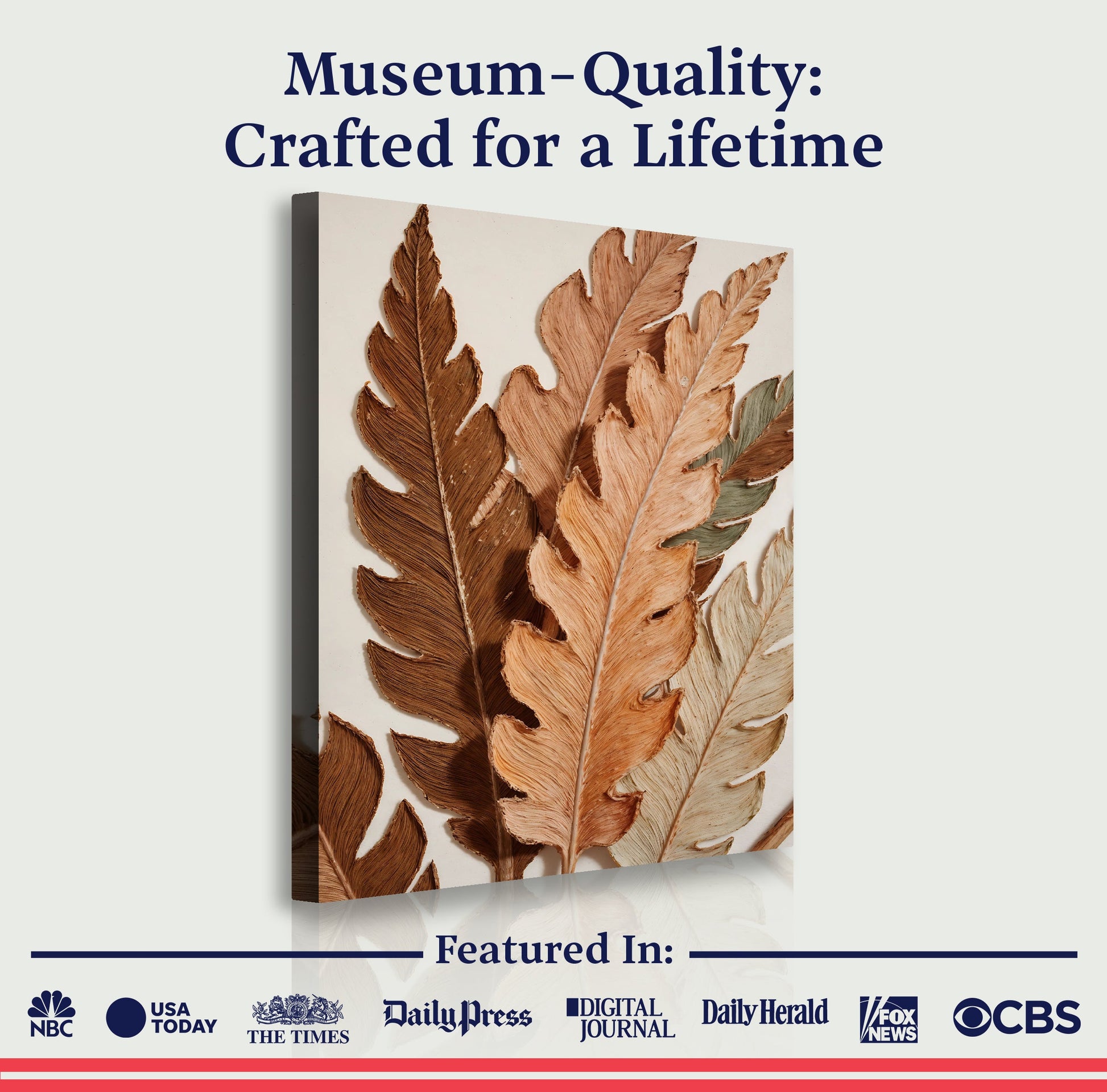 Abstract Autum Leaves Wall Art