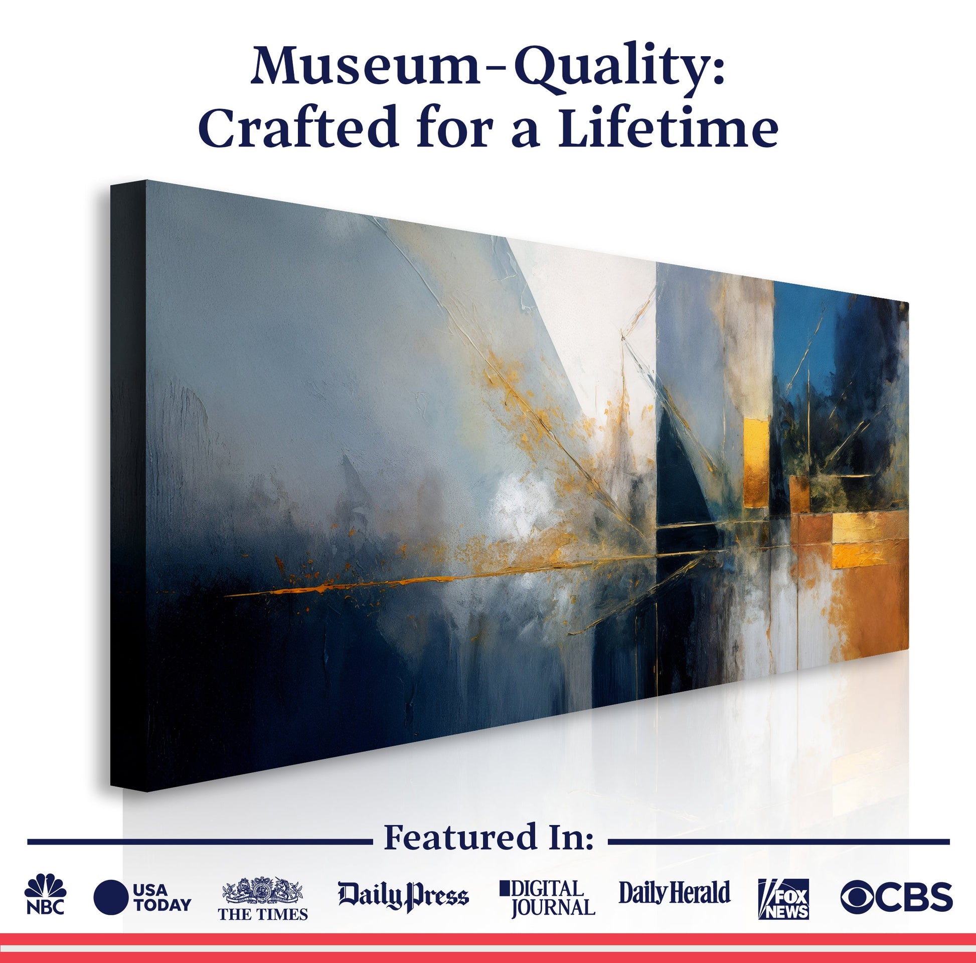 Abstract Geometric Lines Wall Art III