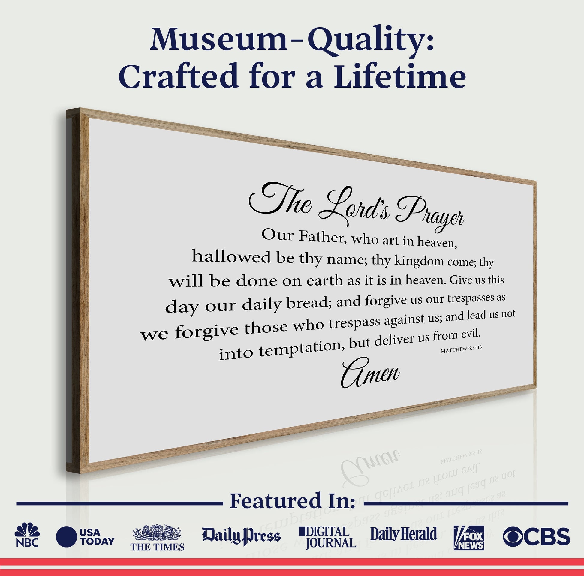 The Lord's Prayer Faith Sign