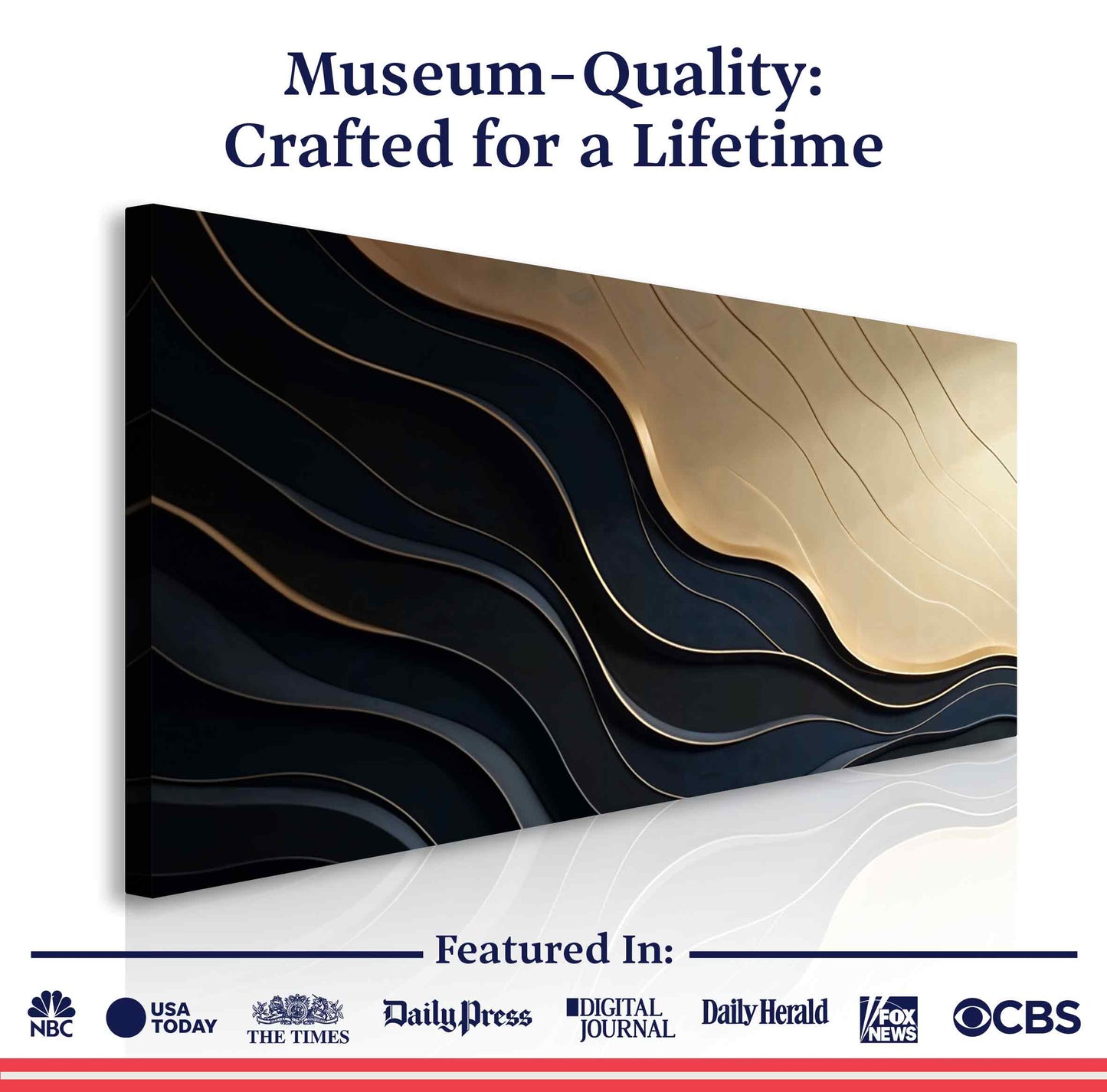 Black And Gold Minimalist Abstract VII