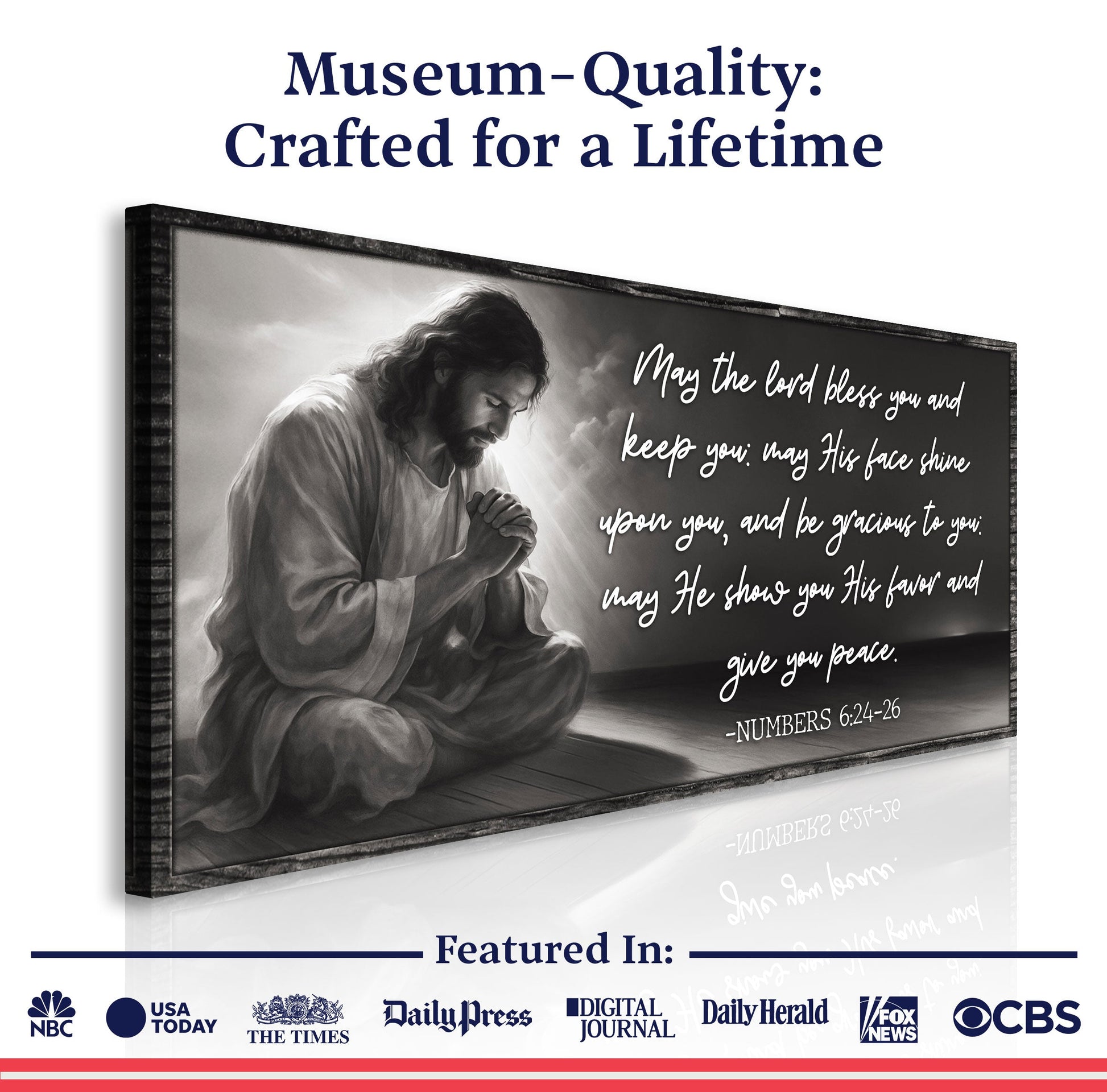 Numbers 6:24-26 - May The Lord Bless You Faith Sign II
