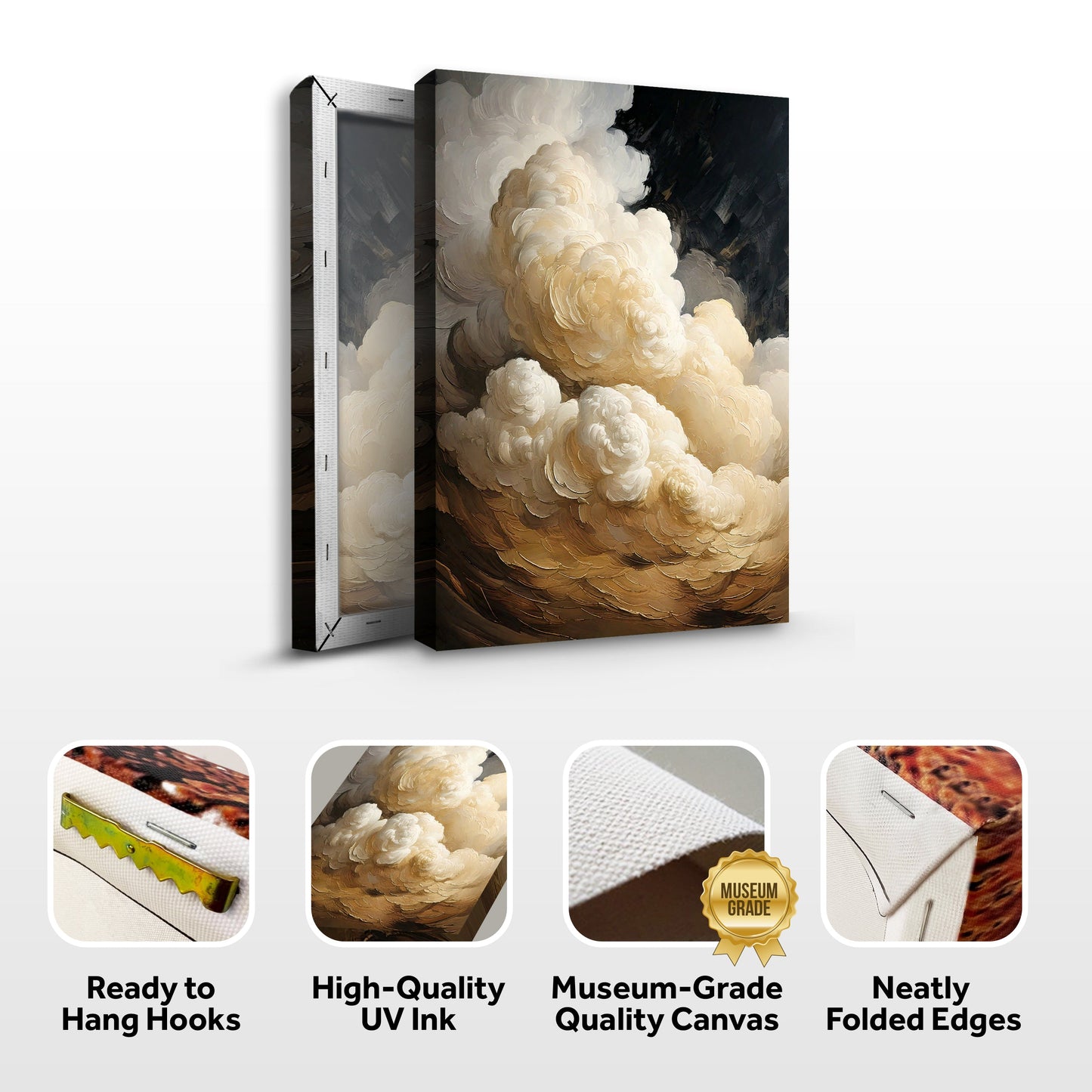 Beige Cloud Abstract Wall Art