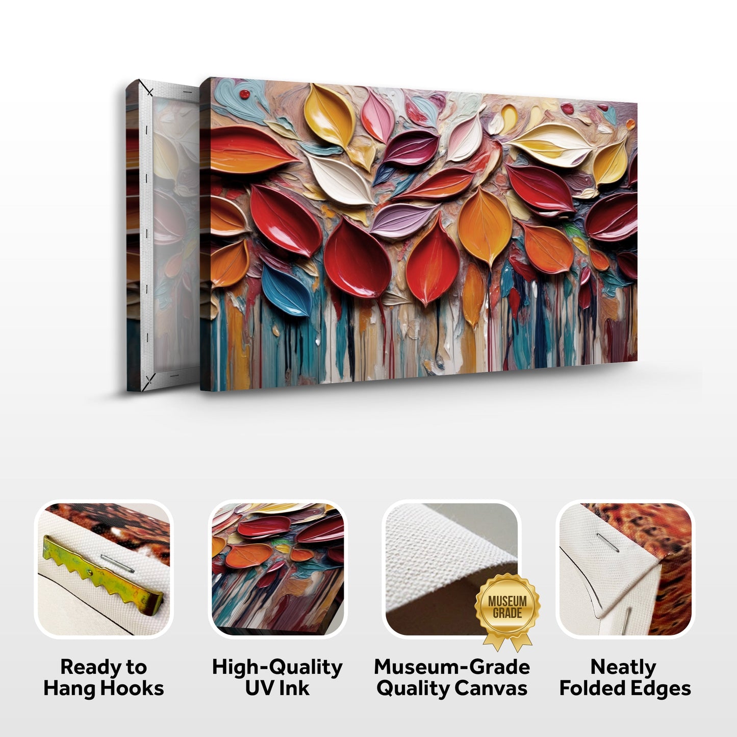 Autumn Rain Impasto Wall Art