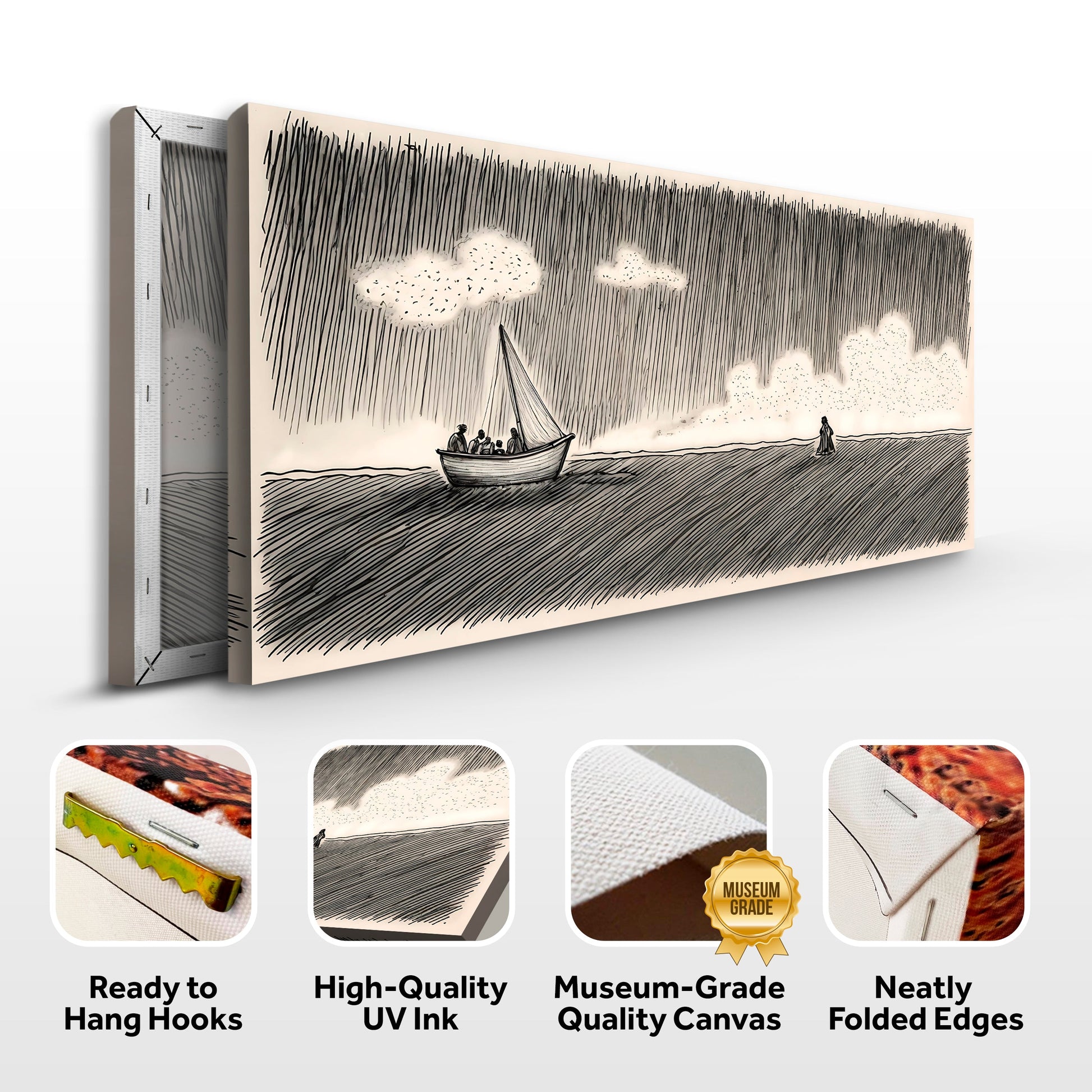 Jesus Walking On Water Faith Wall Art V