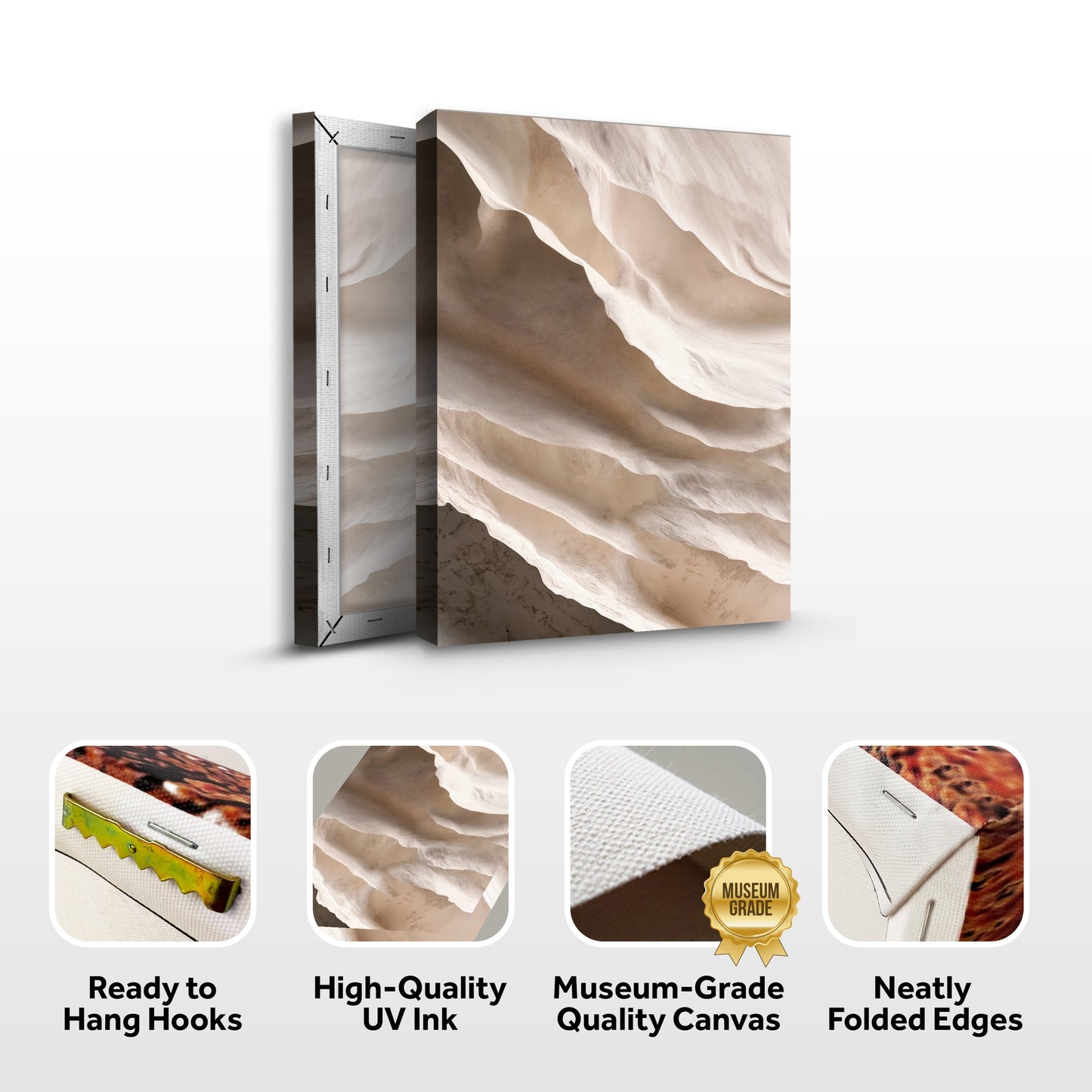 Light Neutral Impasto Wall Art