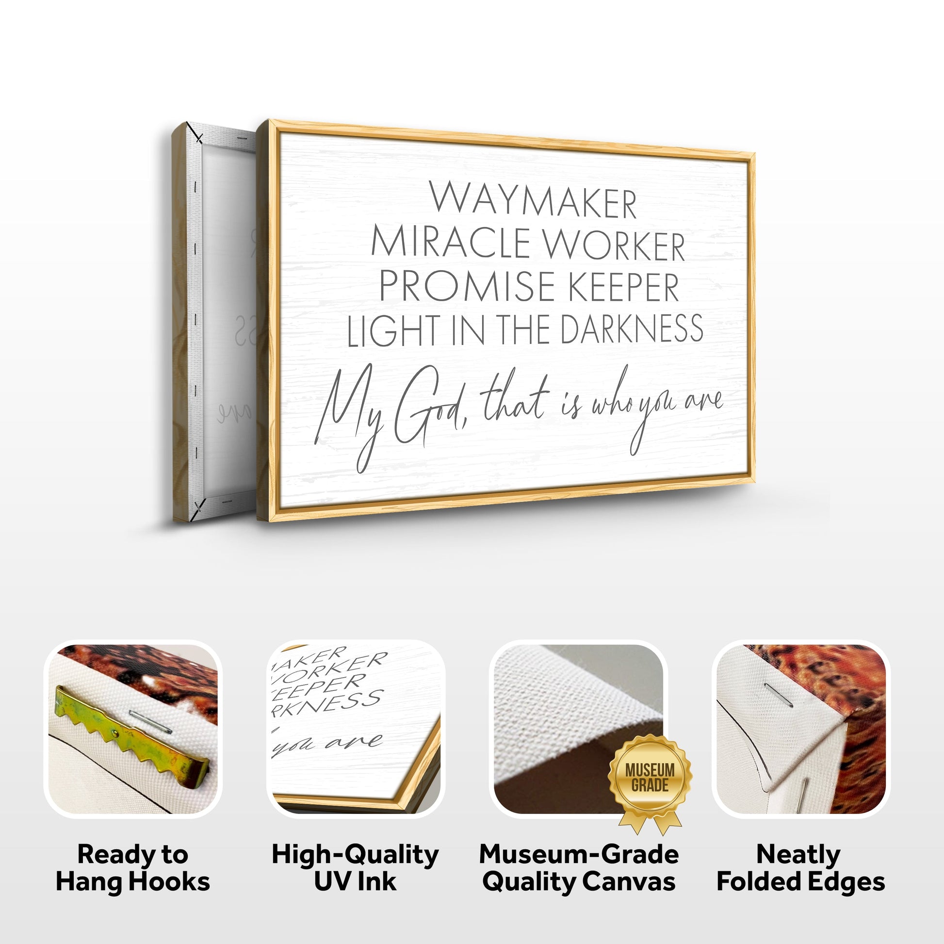 My God Way Maker Miracle Worker Faith Sign II