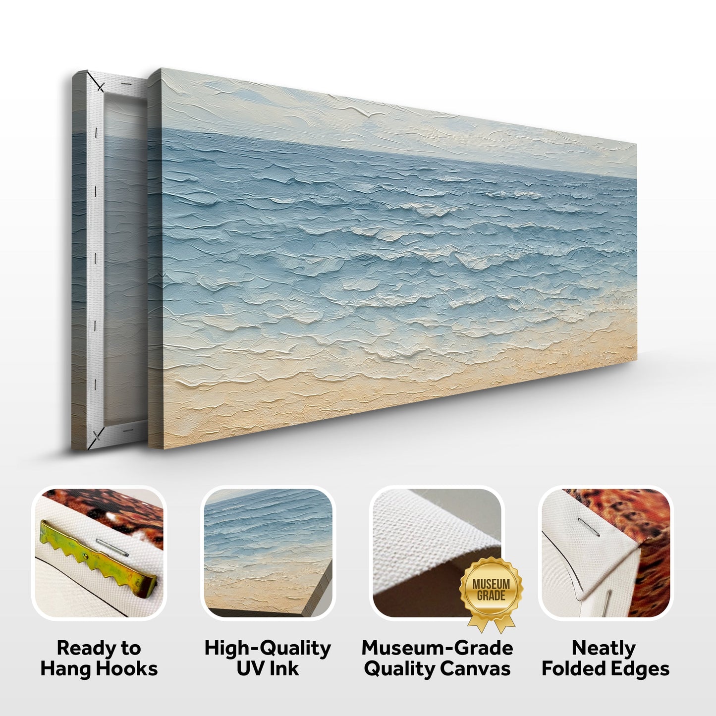 Serene Ocean Wave Coastal Wall Art VI