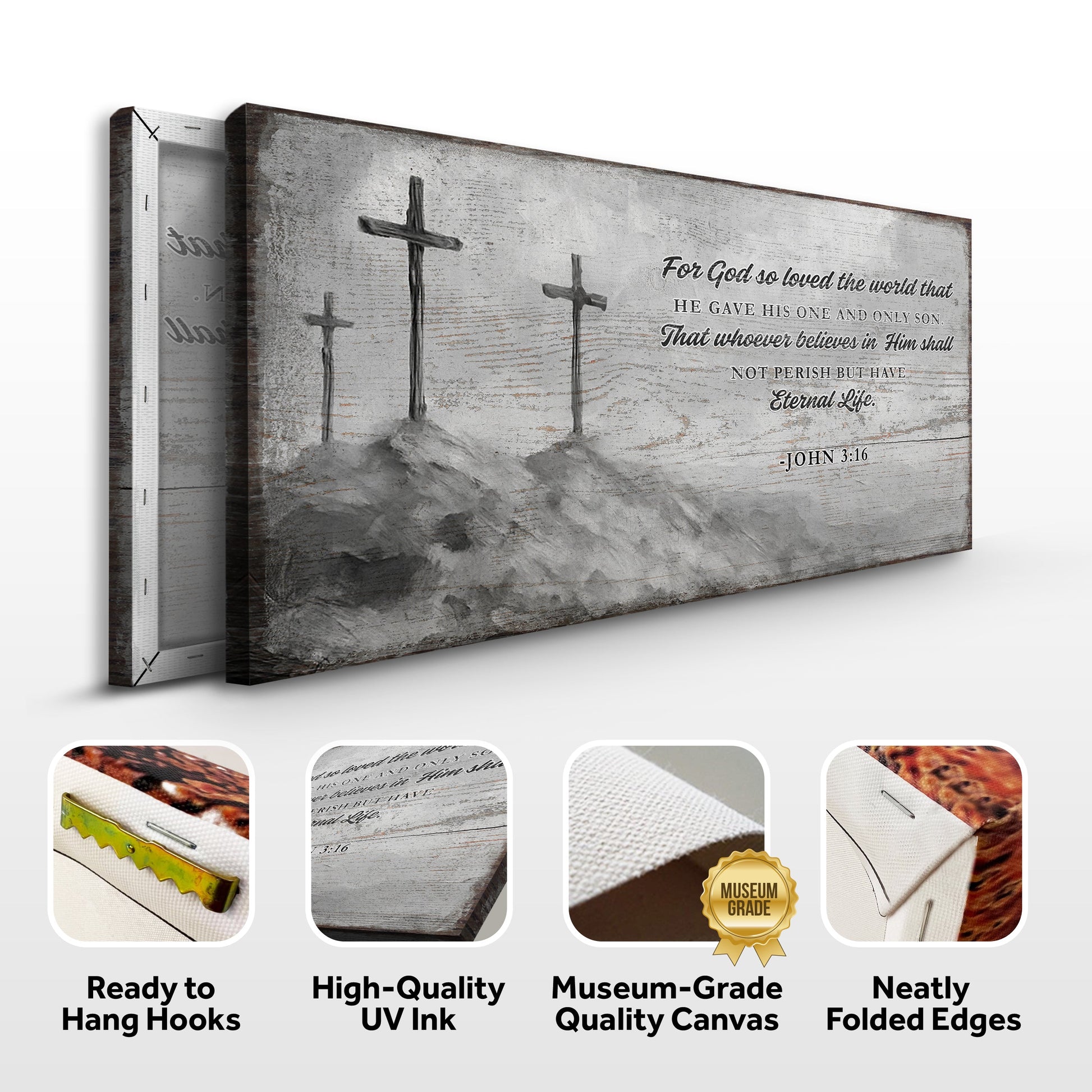 John 3:16: For God So Loved The World Faith Sign VIII