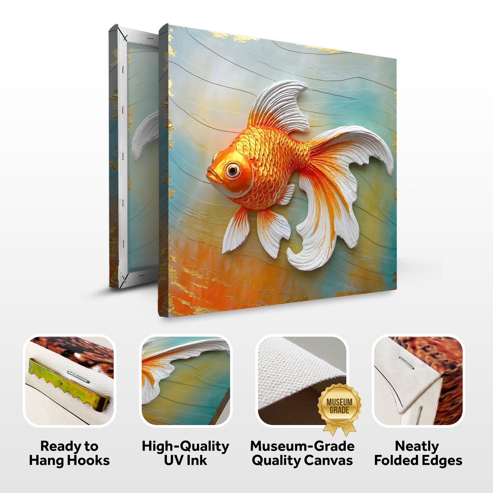 3D Goldfish Wall Art