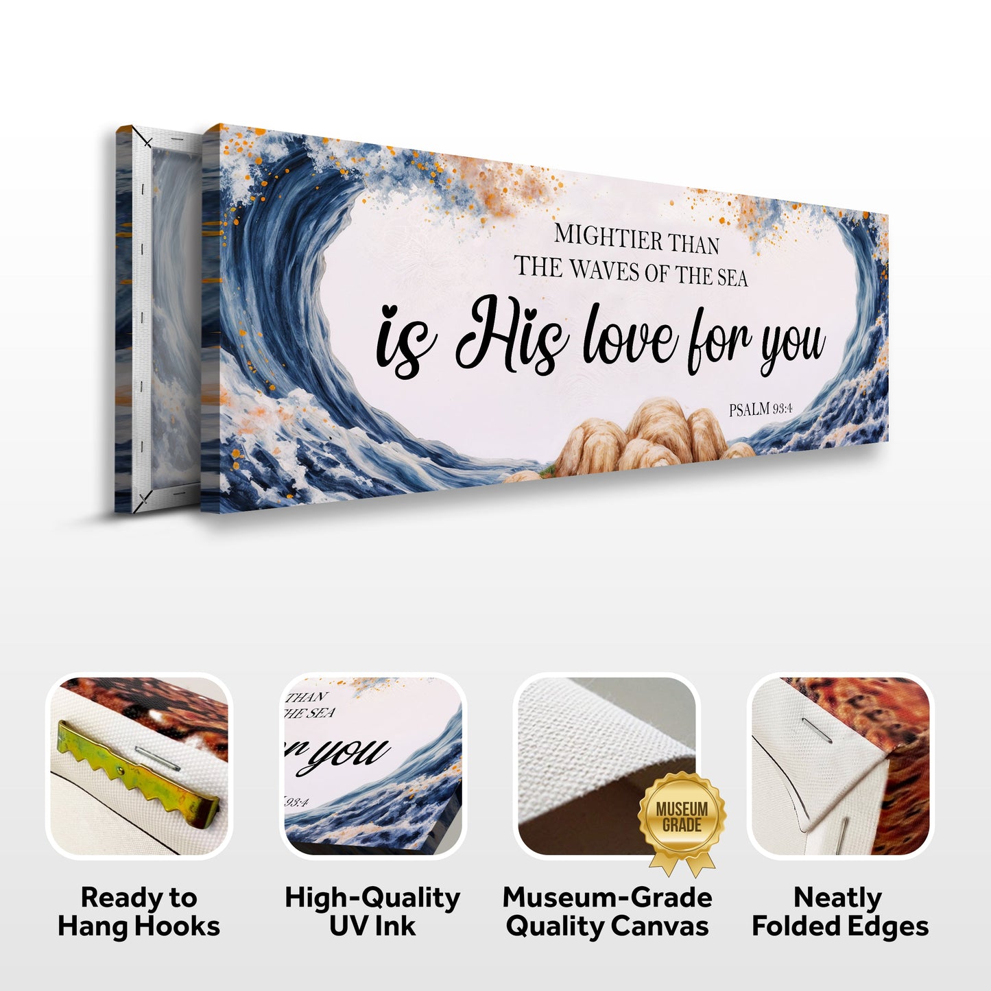 Mightier Than the Waves of the Sea Psalm 93:4 Faith Sign V