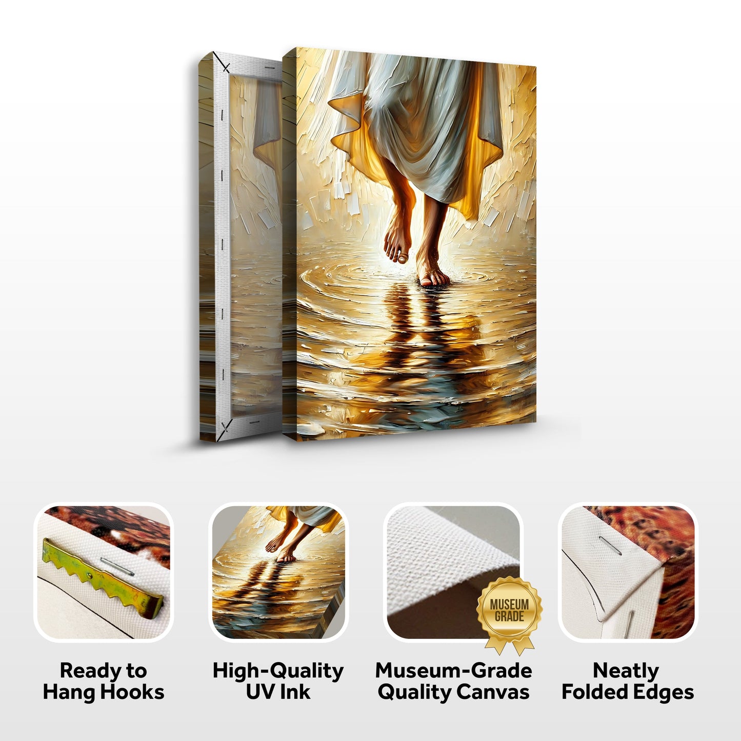 Jesus Christ Walking On Water Faith Wall Art