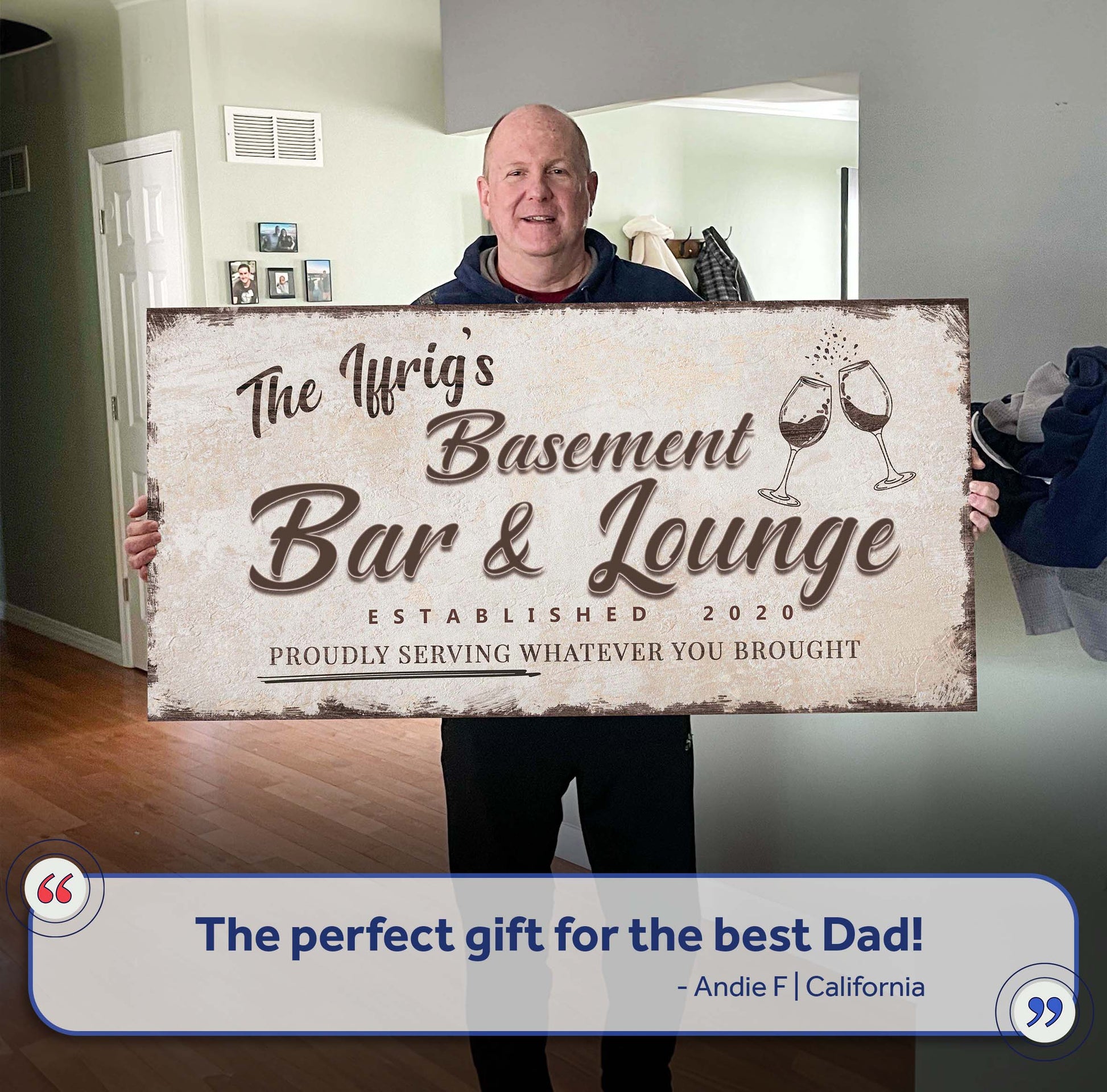 Basement Bar And Lounge Sign II