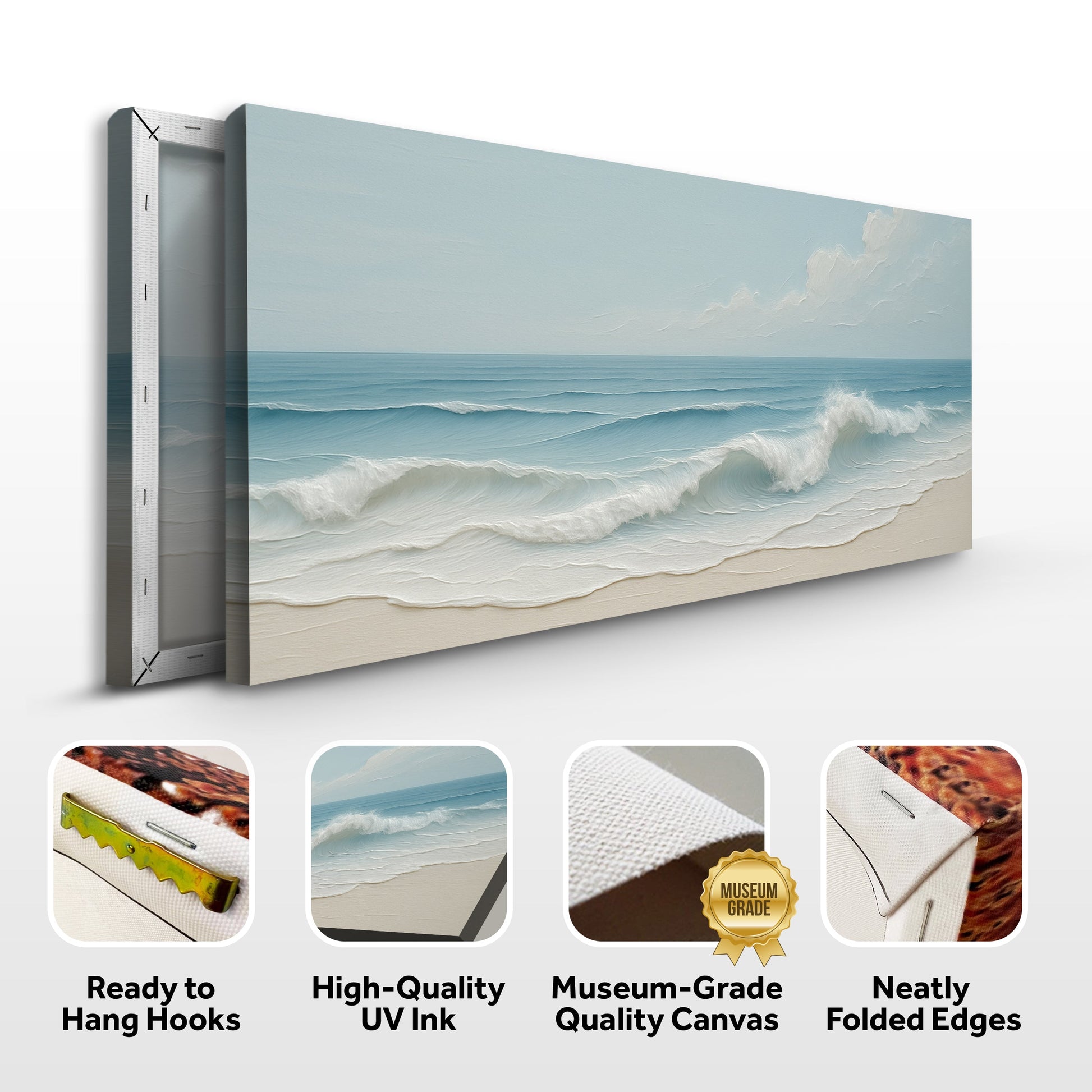 Serene Ocean Wave Coastal Wall Art VIII