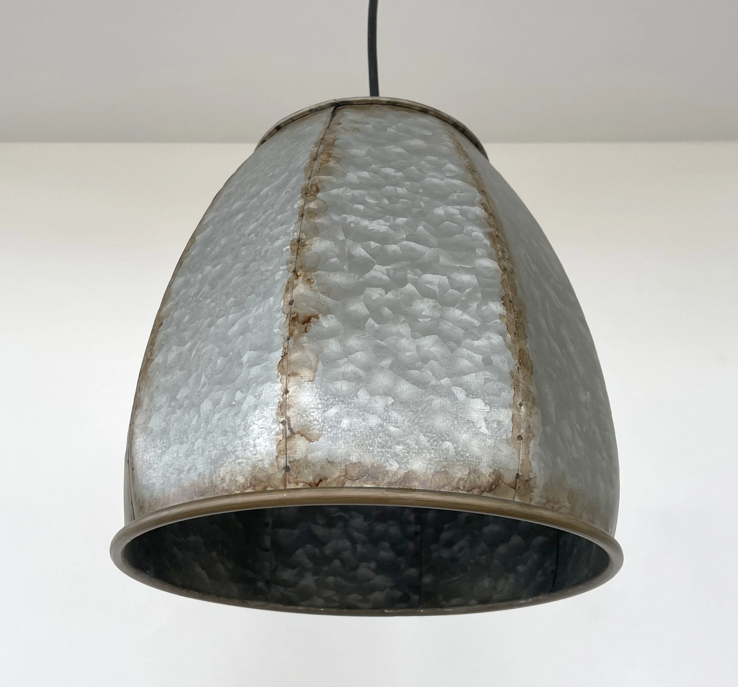 Rustic Octagon Galvanized Dome Industrial Pendant Light Fixture