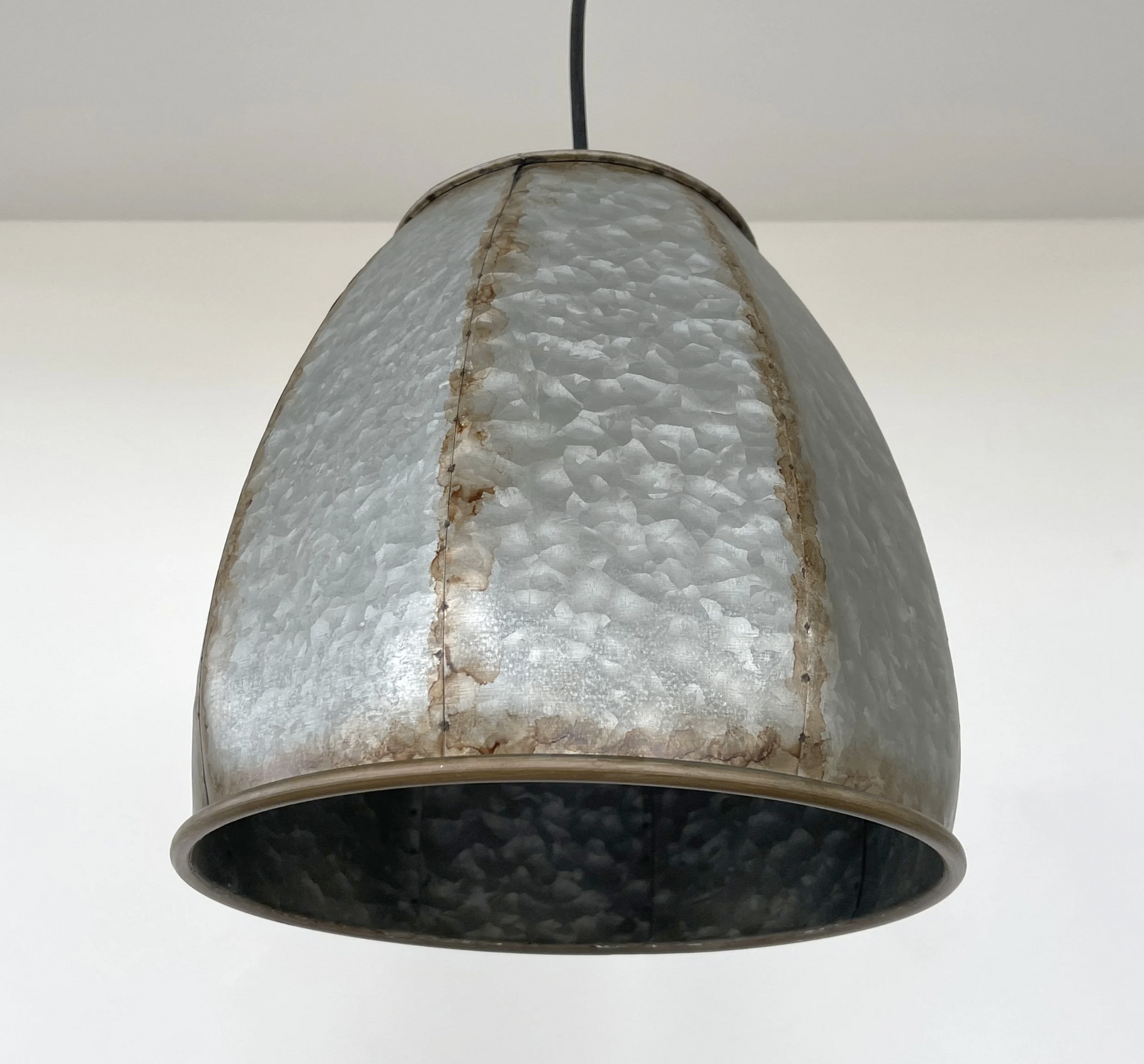 Rustic Octagon Galvanized Dome Industrial Pendant Light Fixture