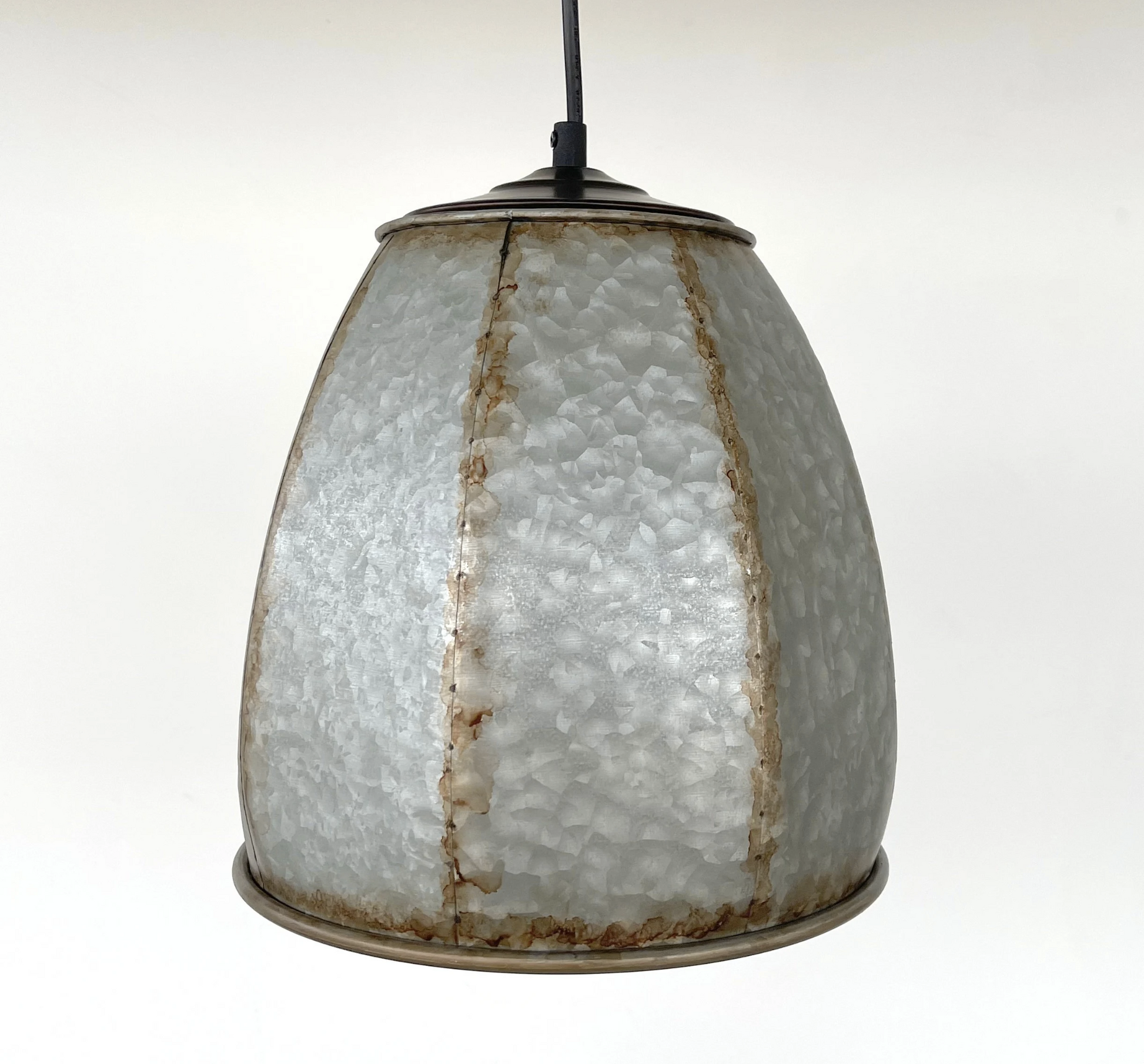 Rustic Octagon Galvanized Dome Industrial Pendant Light Fixture