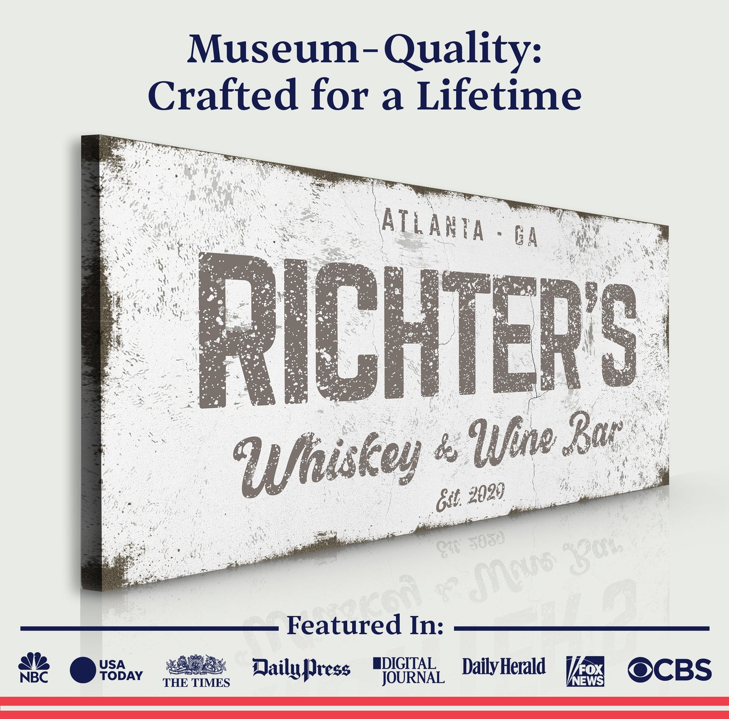 Whiskey And Wine Bar Sign