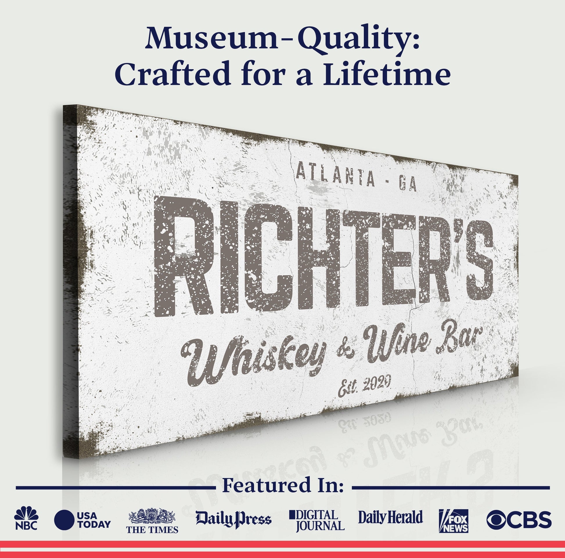 Whiskey And Wine Bar Sign