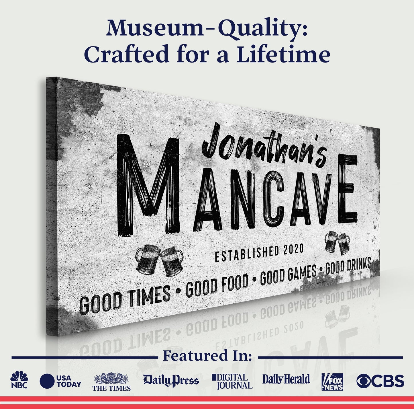 Good Times Man Cave Sign III