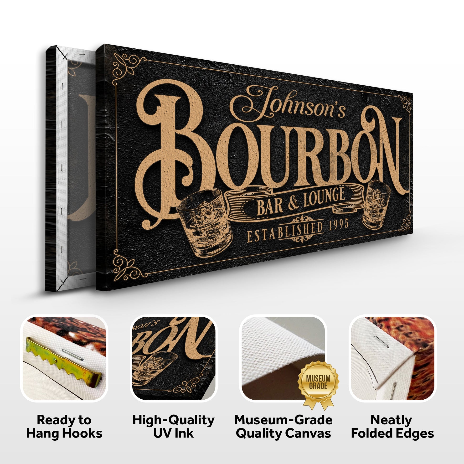 Personalized Bourbon Bar Sign II