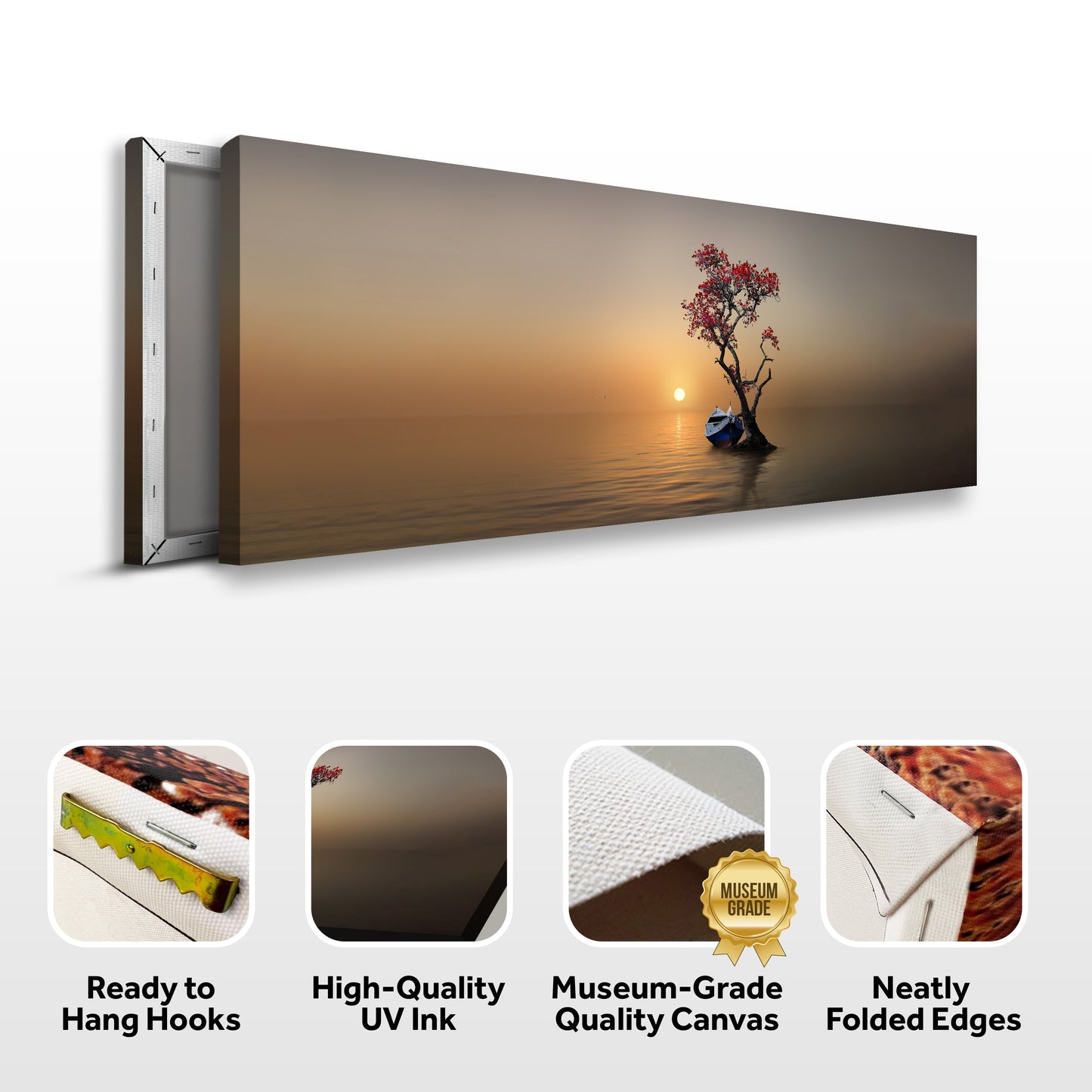 Alone Tree Canvas Wall Art IV