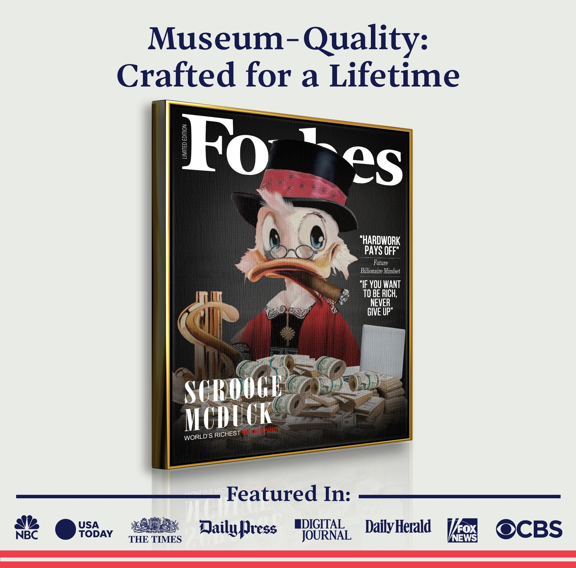 Personalized Billionaire Forbes Sign