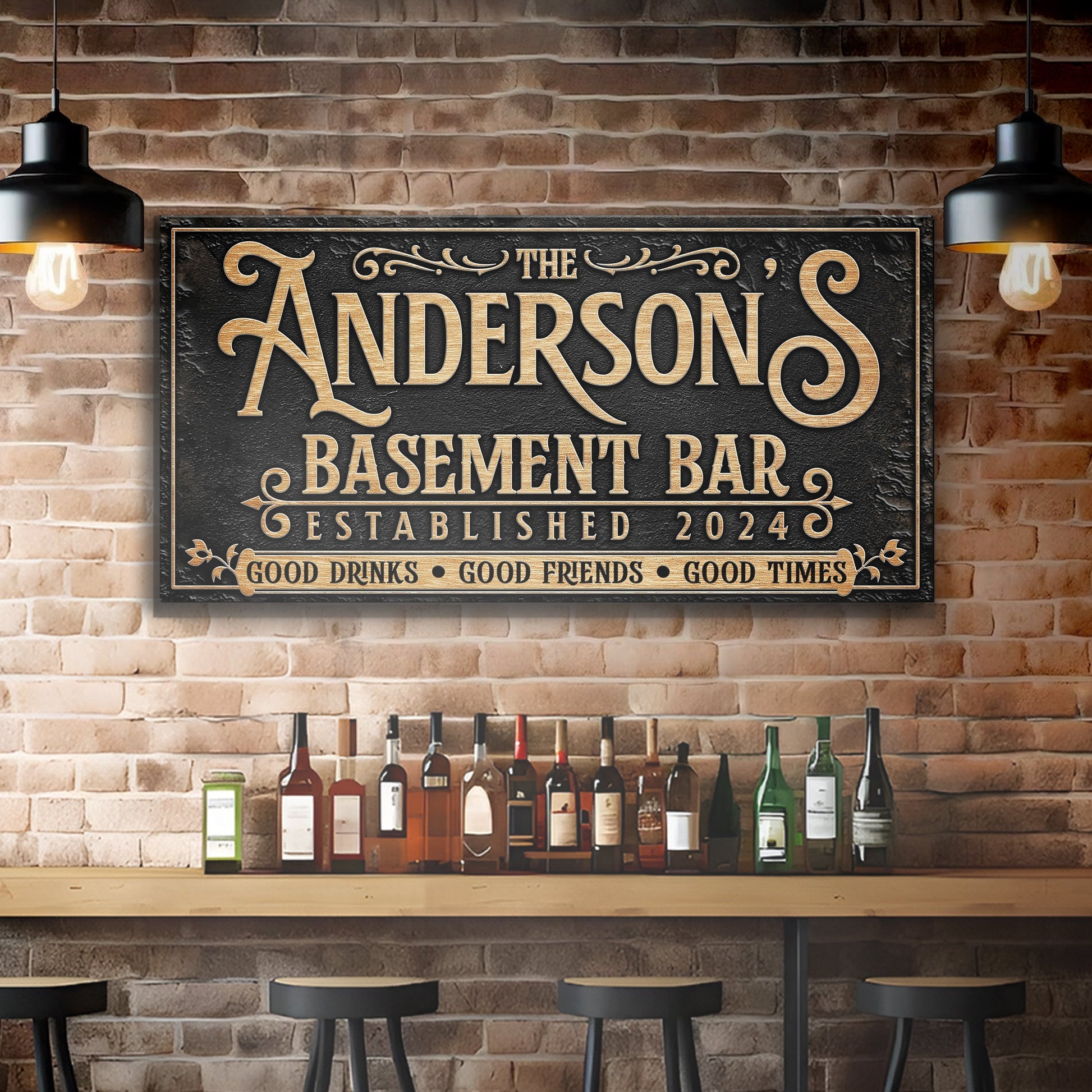 Custom Basement Bar Sign III