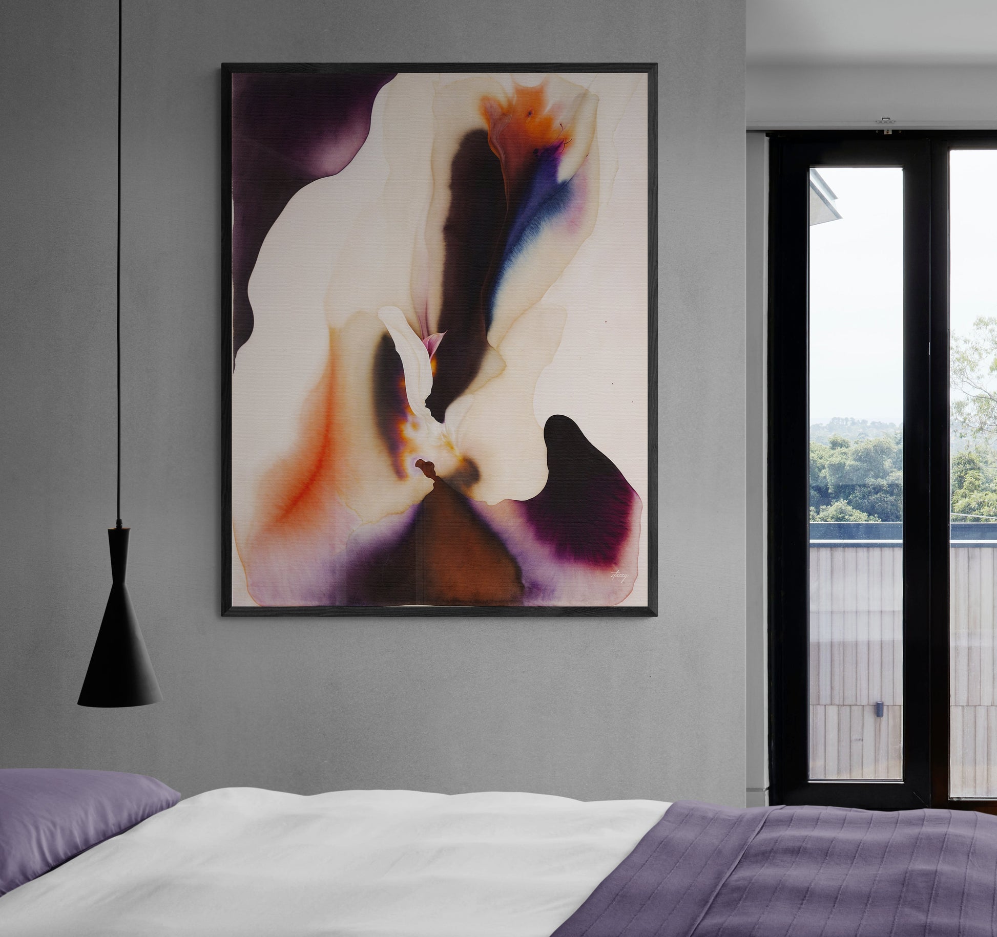 Canvas Print: "Velvet Bloom II"